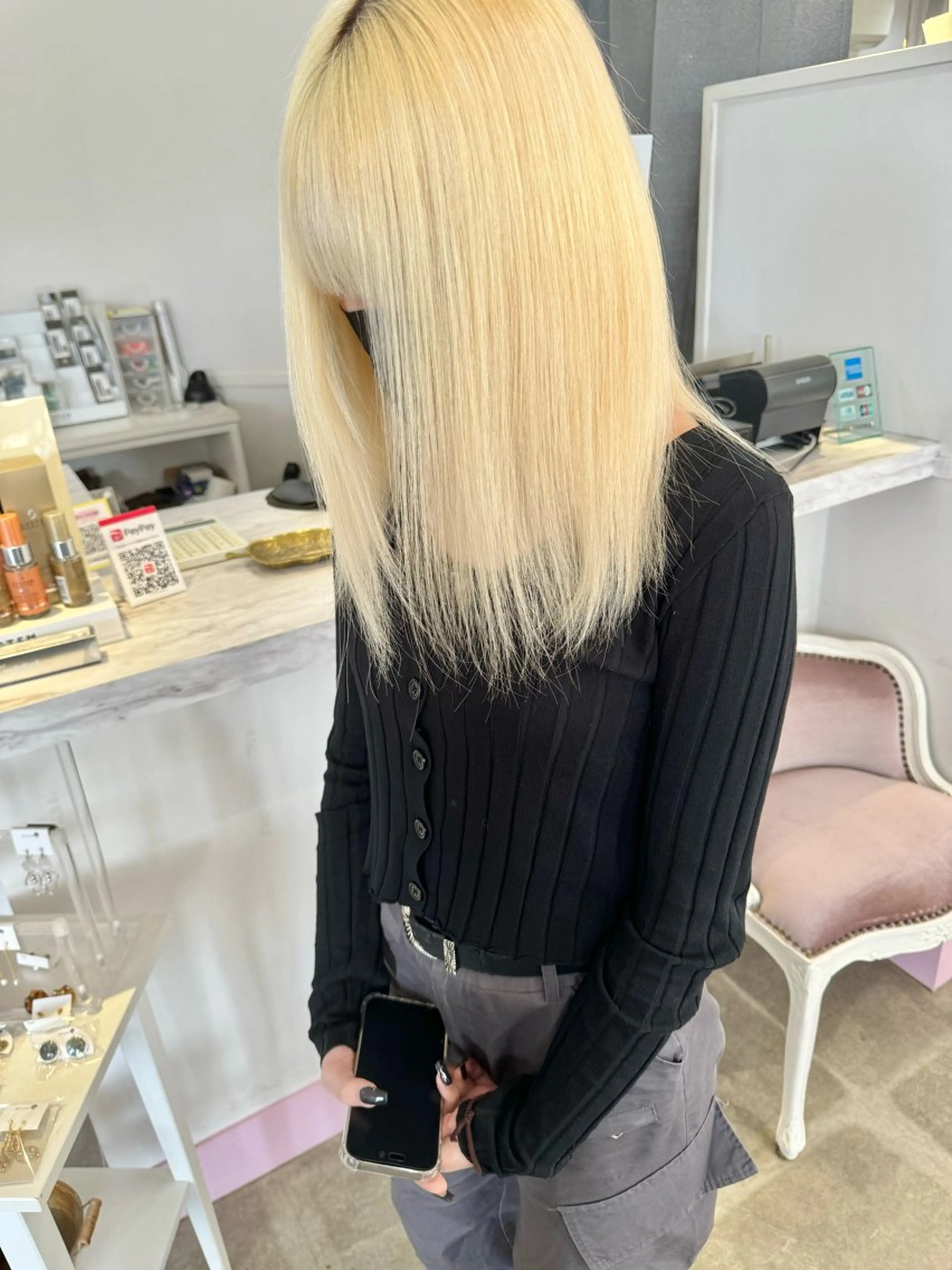 セミロング ヘアカラー トリートメント Lit.豊橋 夏目のヘアスタイル