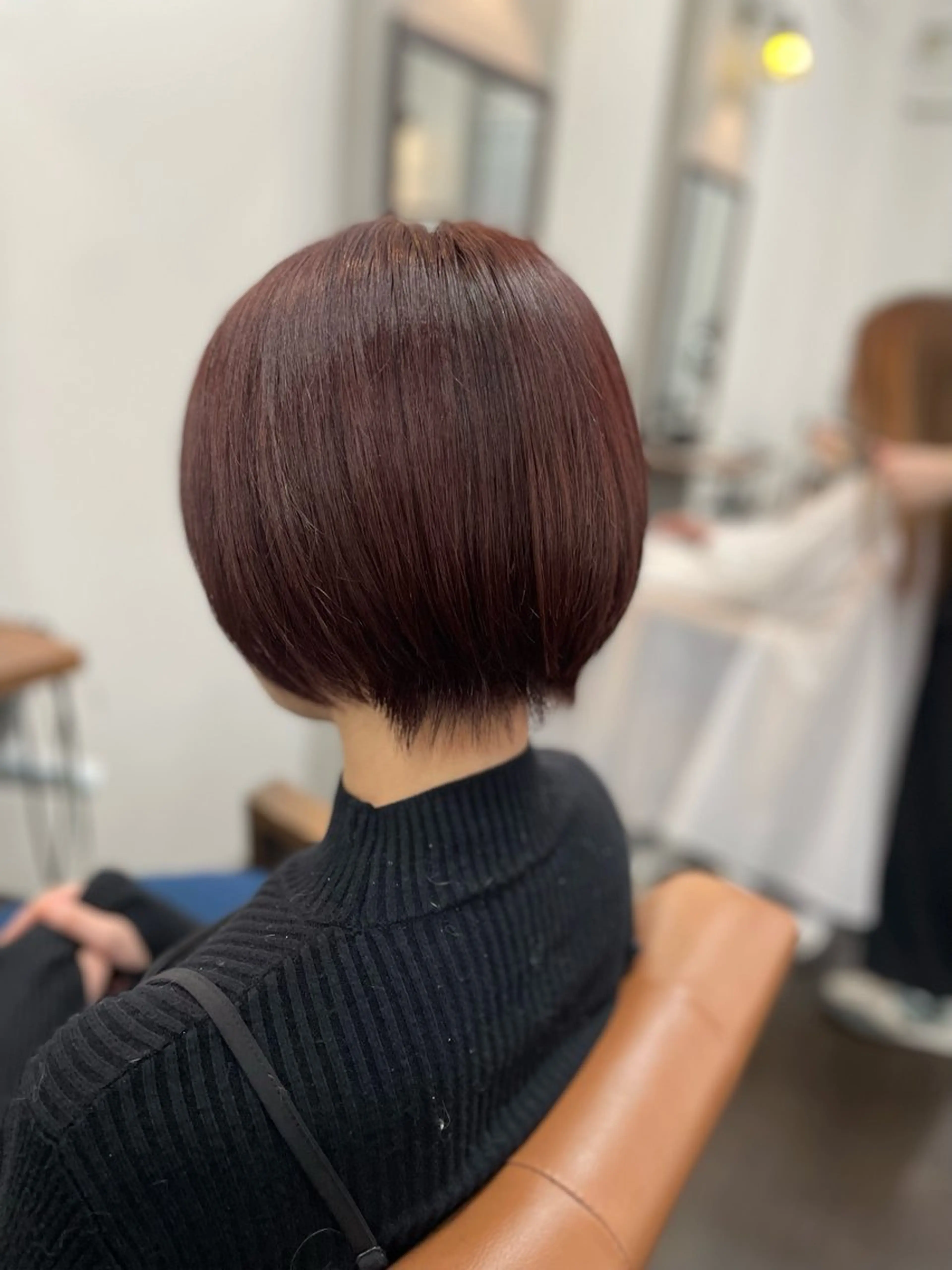 ショート 丸みショート ピンクブラウン ショートヘア カット ヘアカラー トリートメント 暖色カラー/ メンズ/名駅/ユキハのヘアスタイル