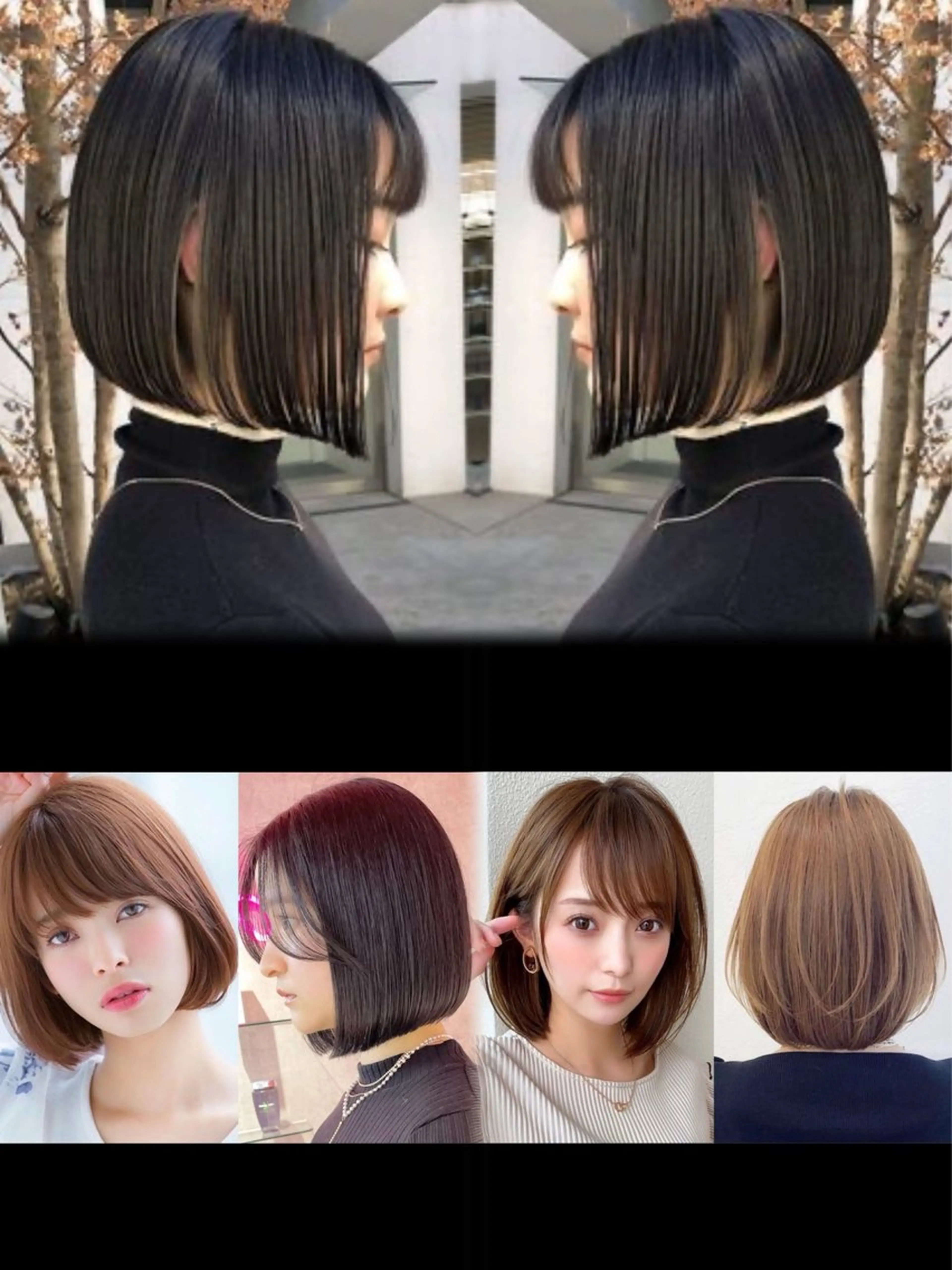 【ボブスタイル土曜日20時限定】講師認定試験のモデル募集（3センチ以上カットさせて頂ける方）※詳細必読の写真