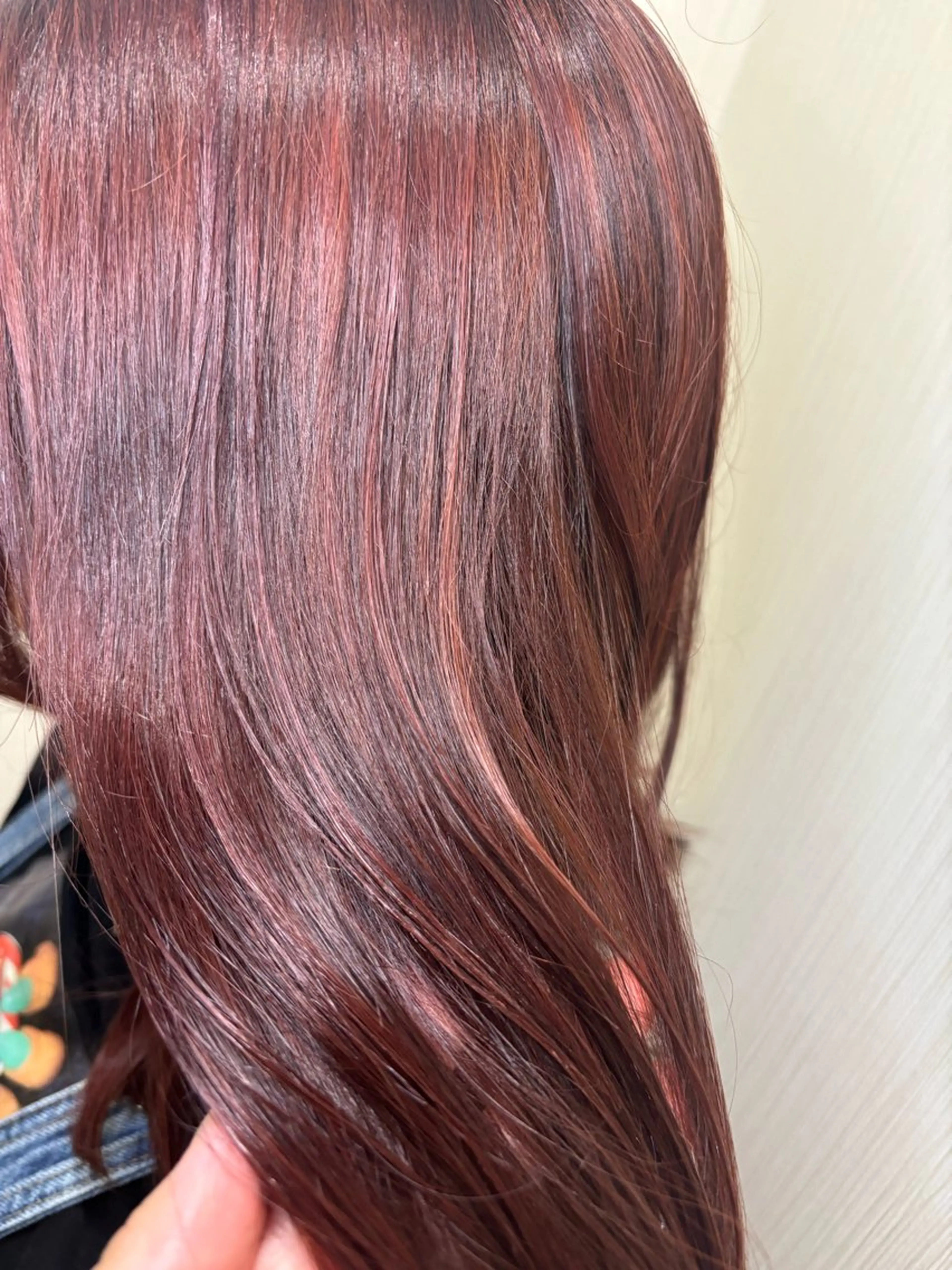 セミロング カラー ブラウンカラー レッドカラー レッドブラウン カット ヘアカラー トリートメント naitre 🌼SHIORI🌼のマツエク・マツパデザイン