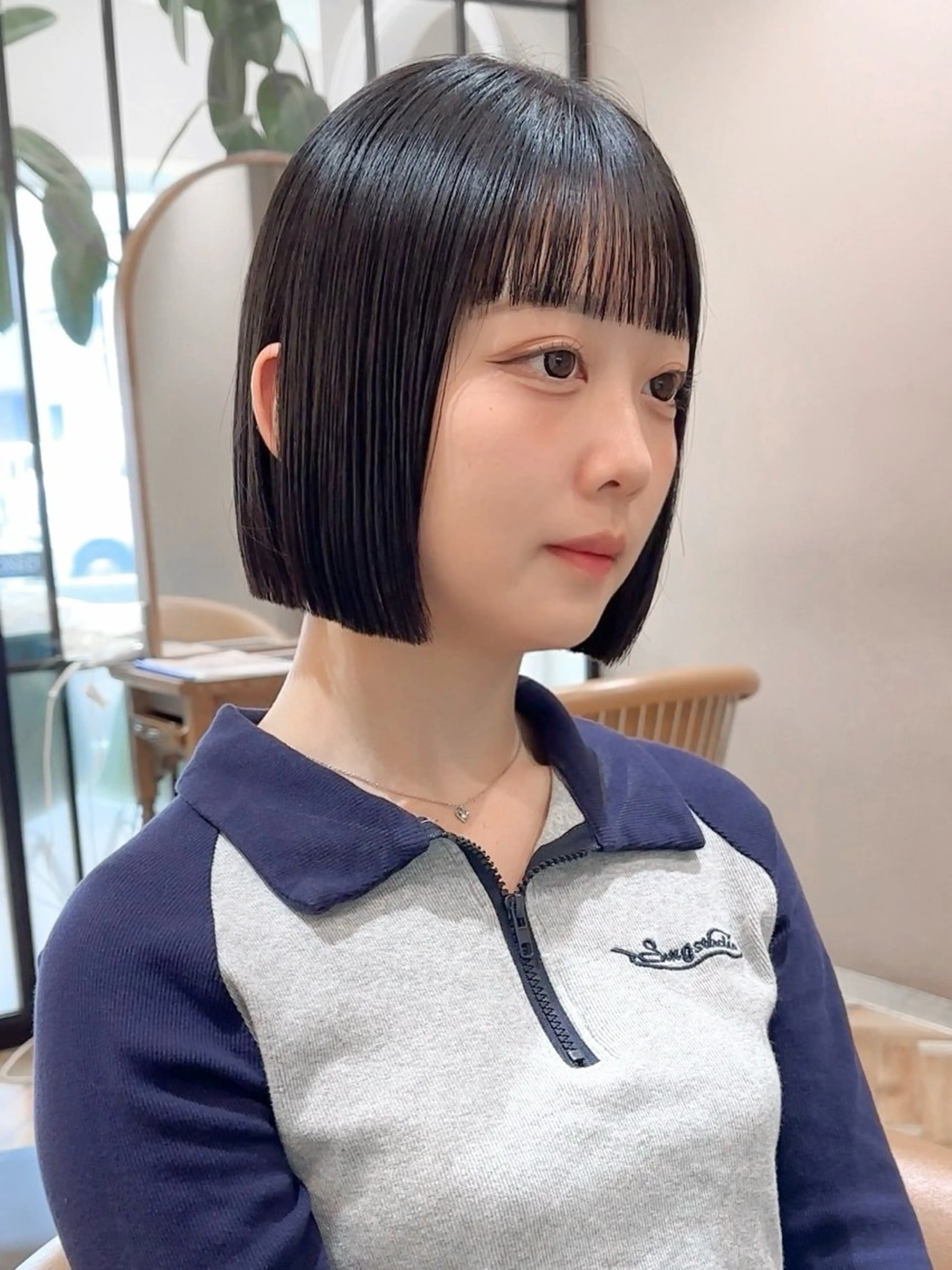 ミディアム 縮毛矯正/韓国ヘア /レイヤー🎀ミズキのヘアスタイル