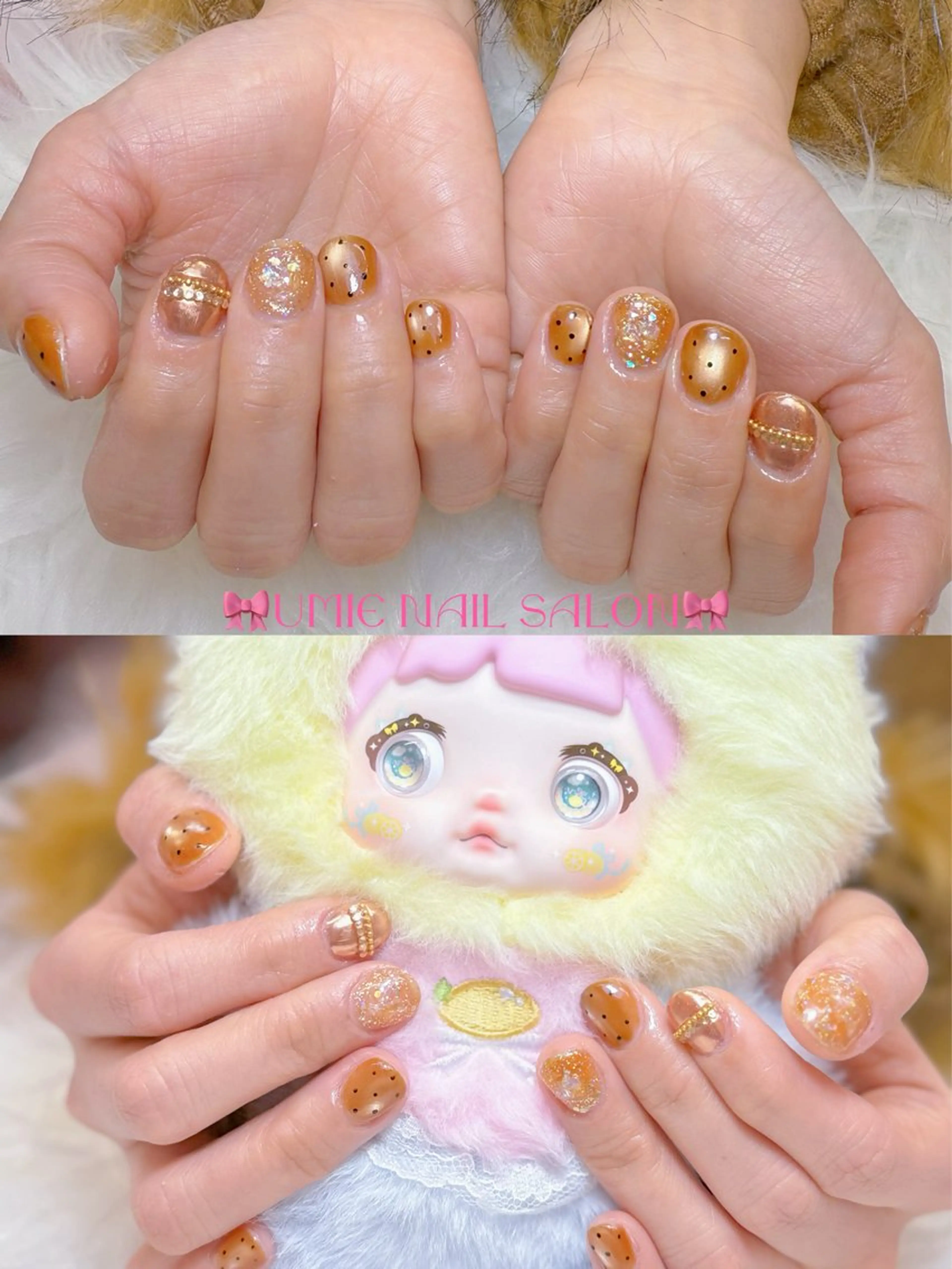 ネイル フットネイル フレンチネイル グラデーション キラキラネイル 韓国ネイル UMIE NAIL SALONのネイルデザイン