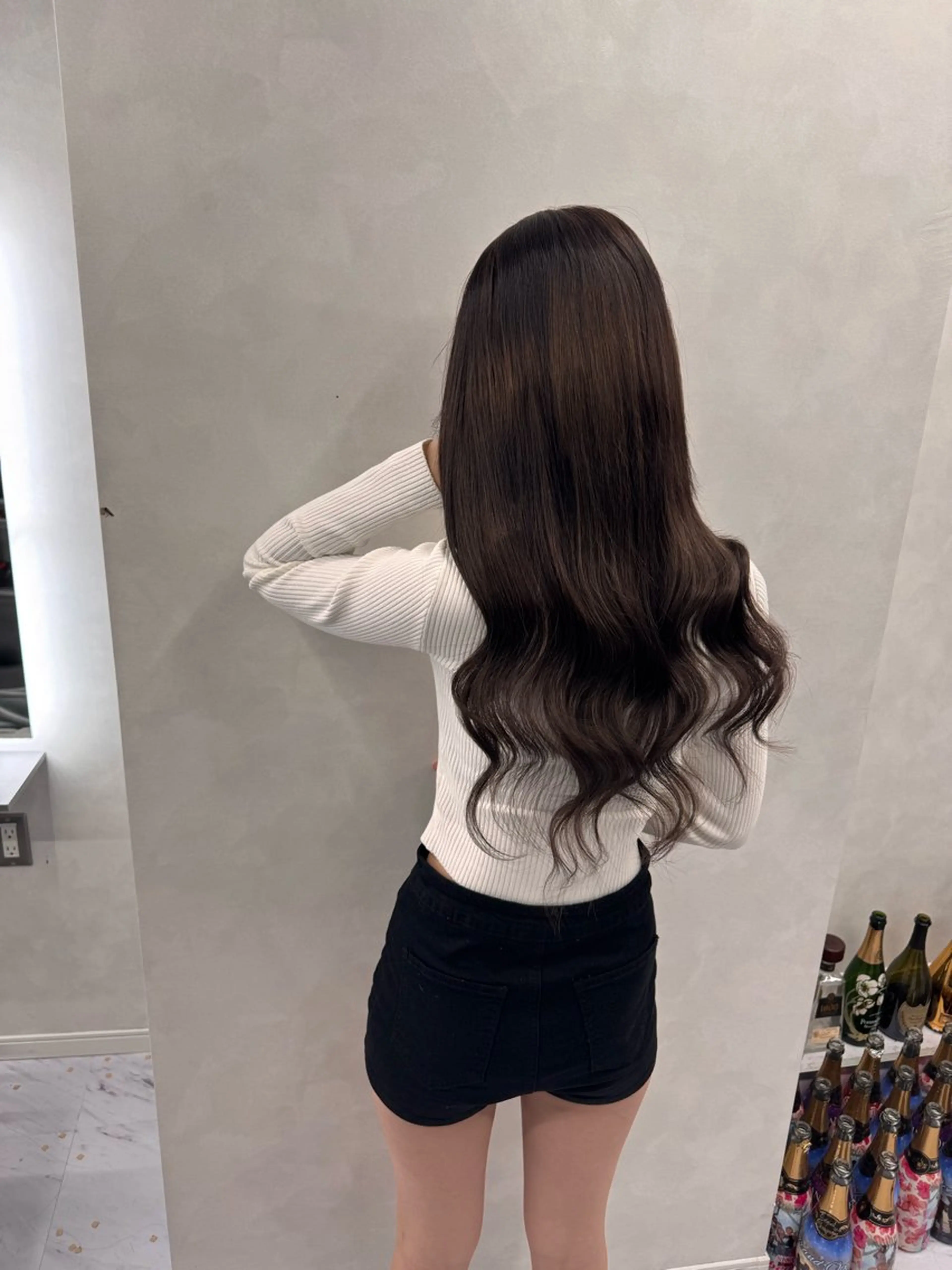 セミロング カラー ヘアアレンジ 🔥ハイトーンカラー ギャルNAOKI🔥のヘアスタイル