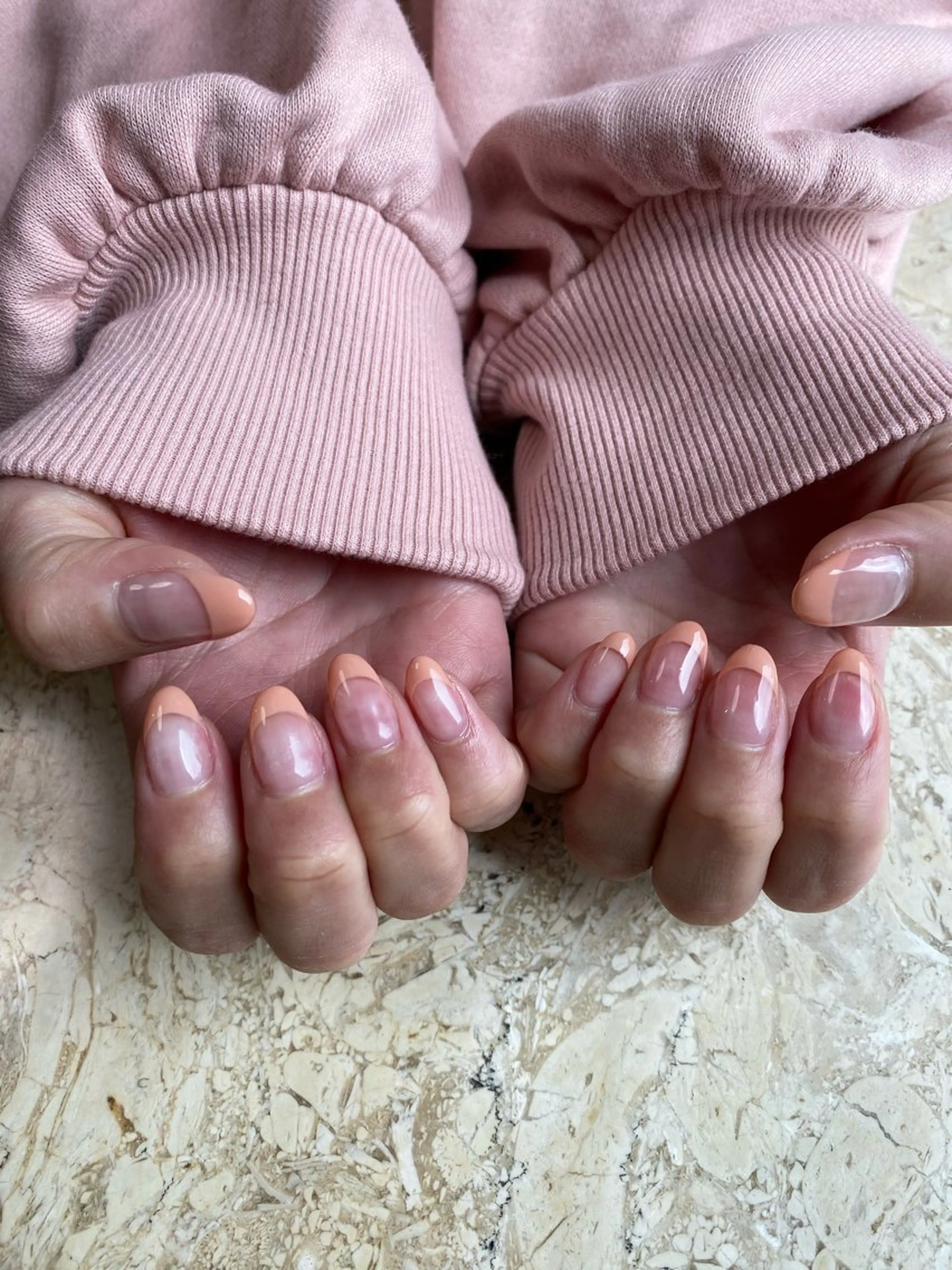 ネイル フレンチネイル 春ネイル ハンドネイル mieux YUKOのネイルデザイン