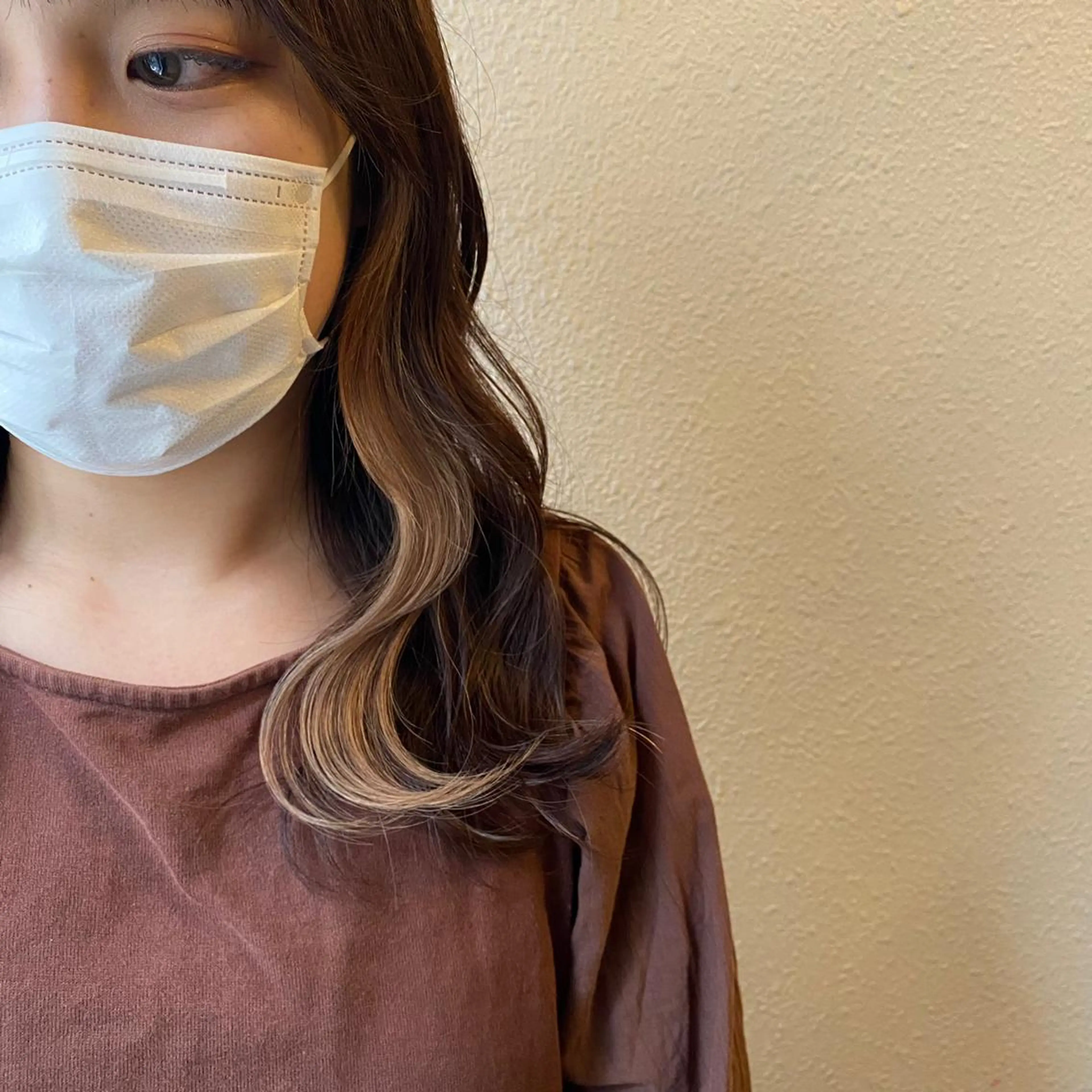 ミディアム カラー ベージュカラー あさだ しゅうたろうのヘアスタイル