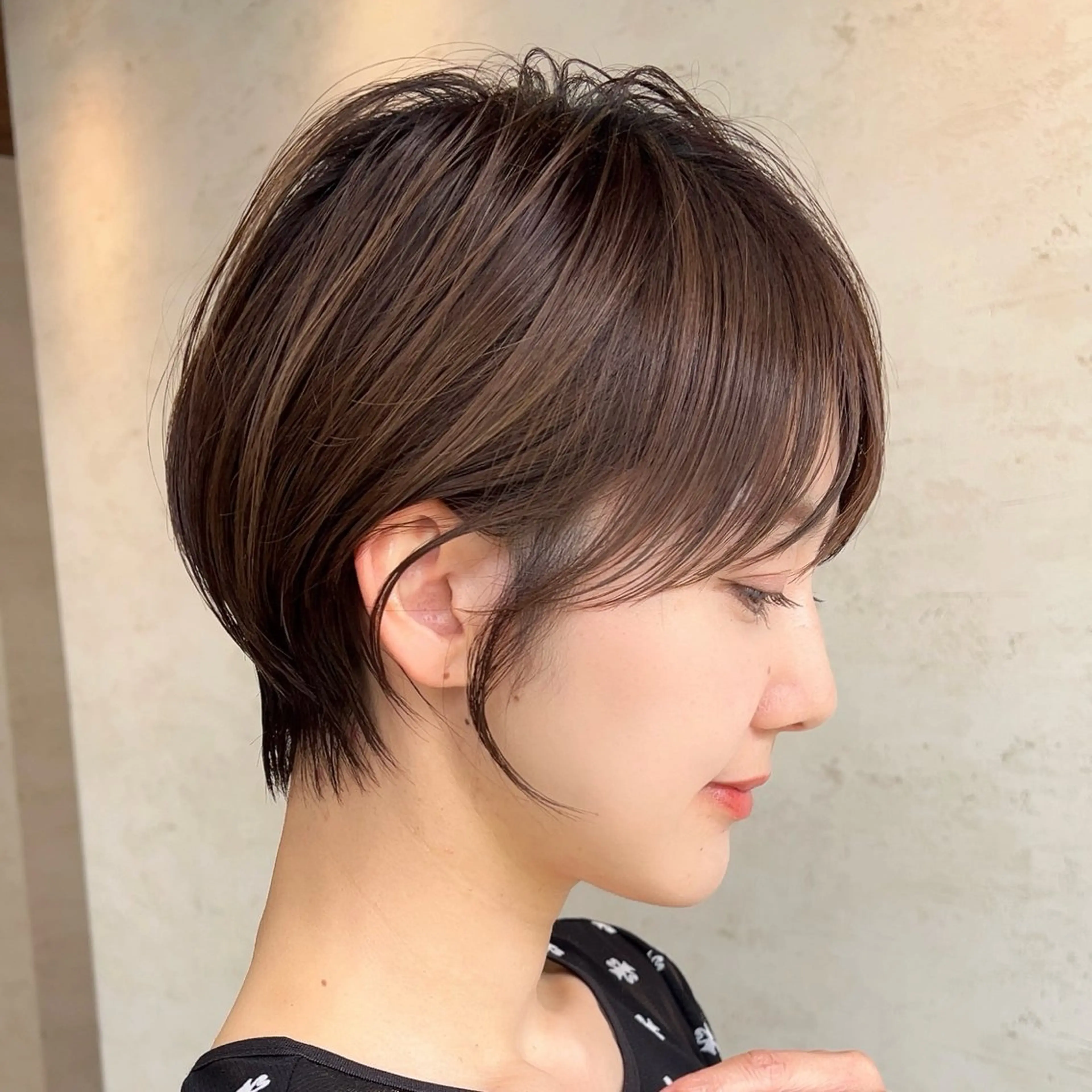 ショート カット ヘアカラー トリートメント calna by  elmo所属・ショート特化美容師 大阪京橋　大本　渉のヘアスタイル