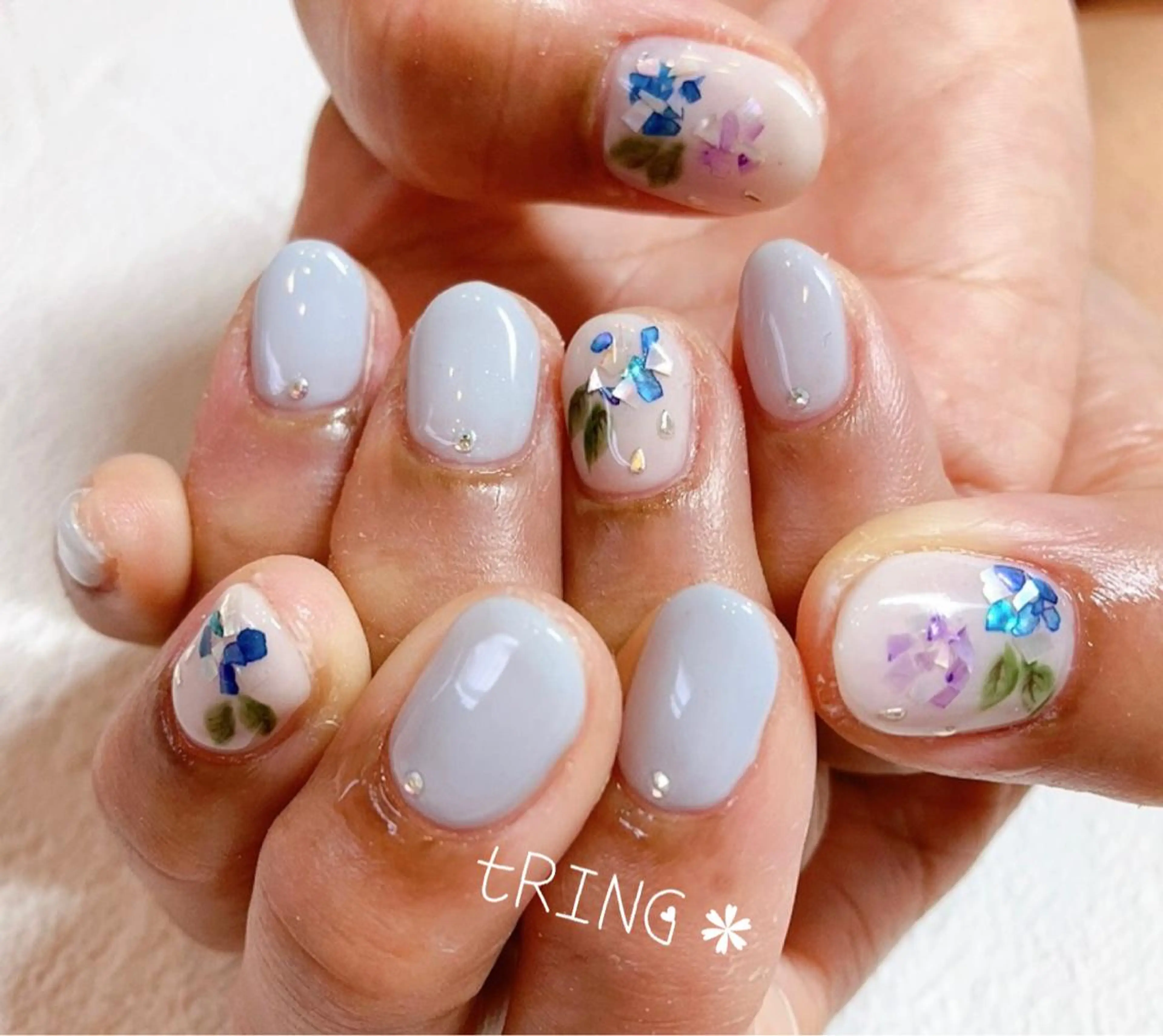 ネイル ハンドネイル tRING＊ しいの木台のネイルデザイン
