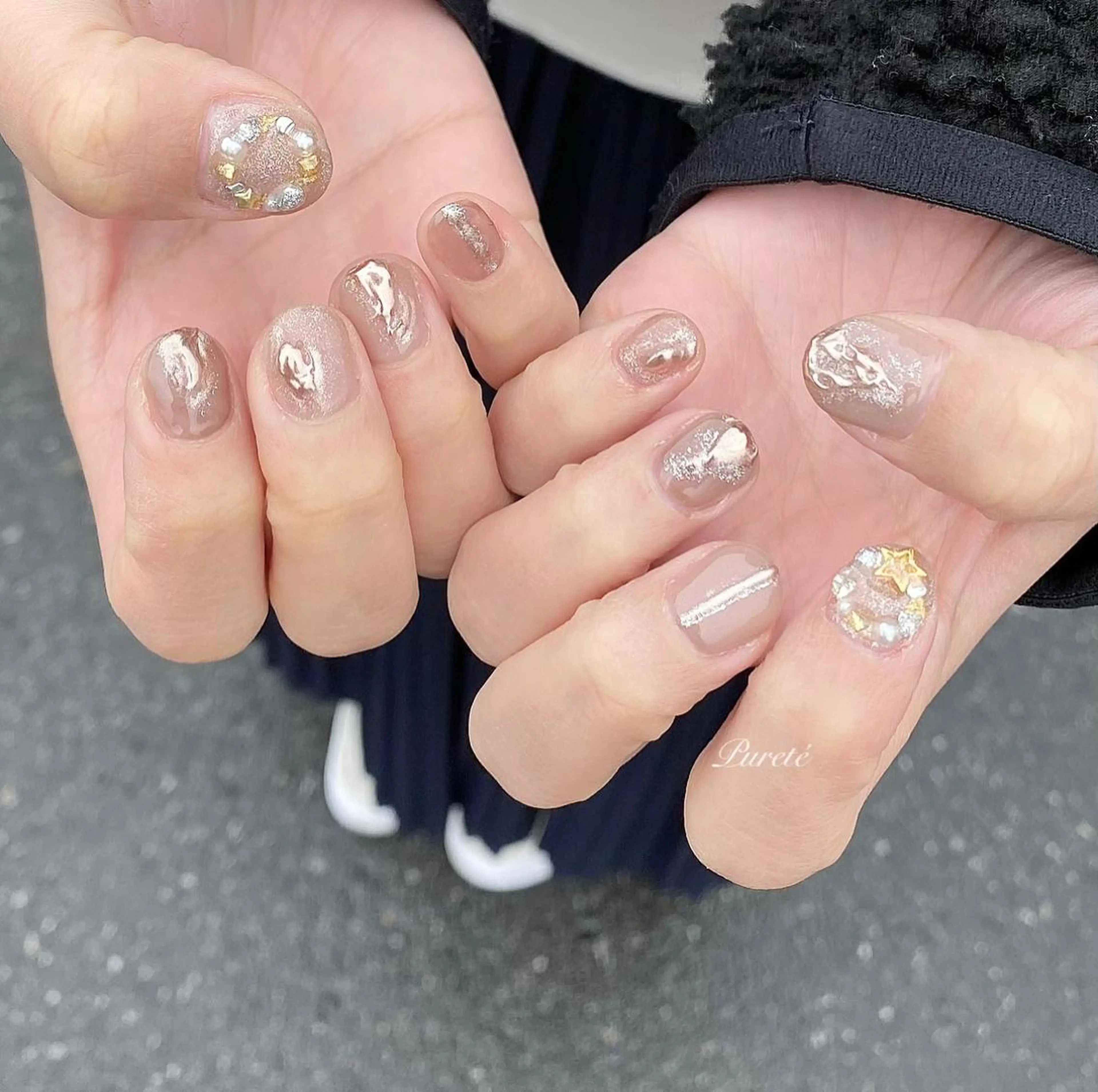 ネイル 冬ネイル クリスマス nailsalon Puretéのネイルデザイン