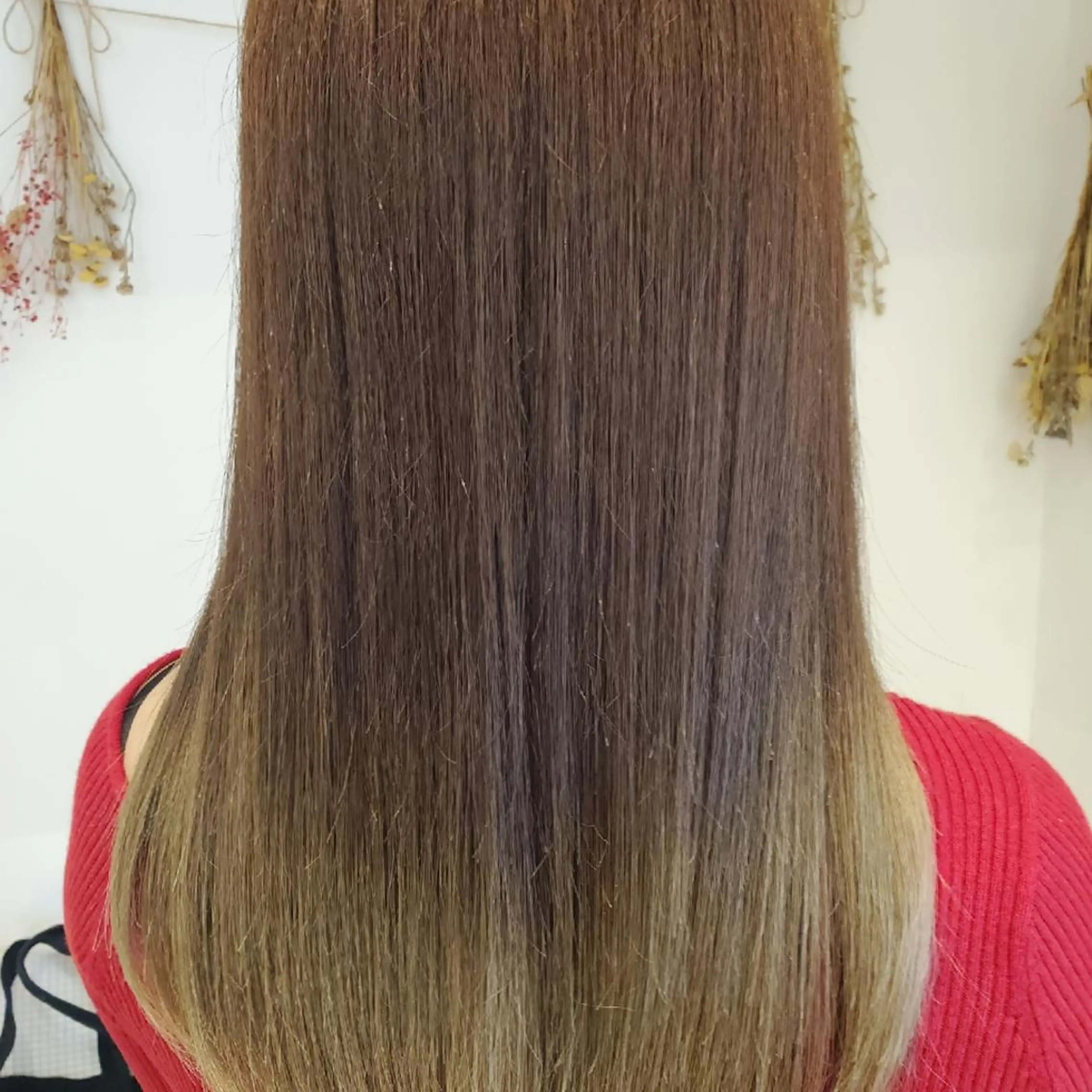 ロング 髪質改善 韓国レイヤー／髪質 改善カラー/れんのヘアスタイル