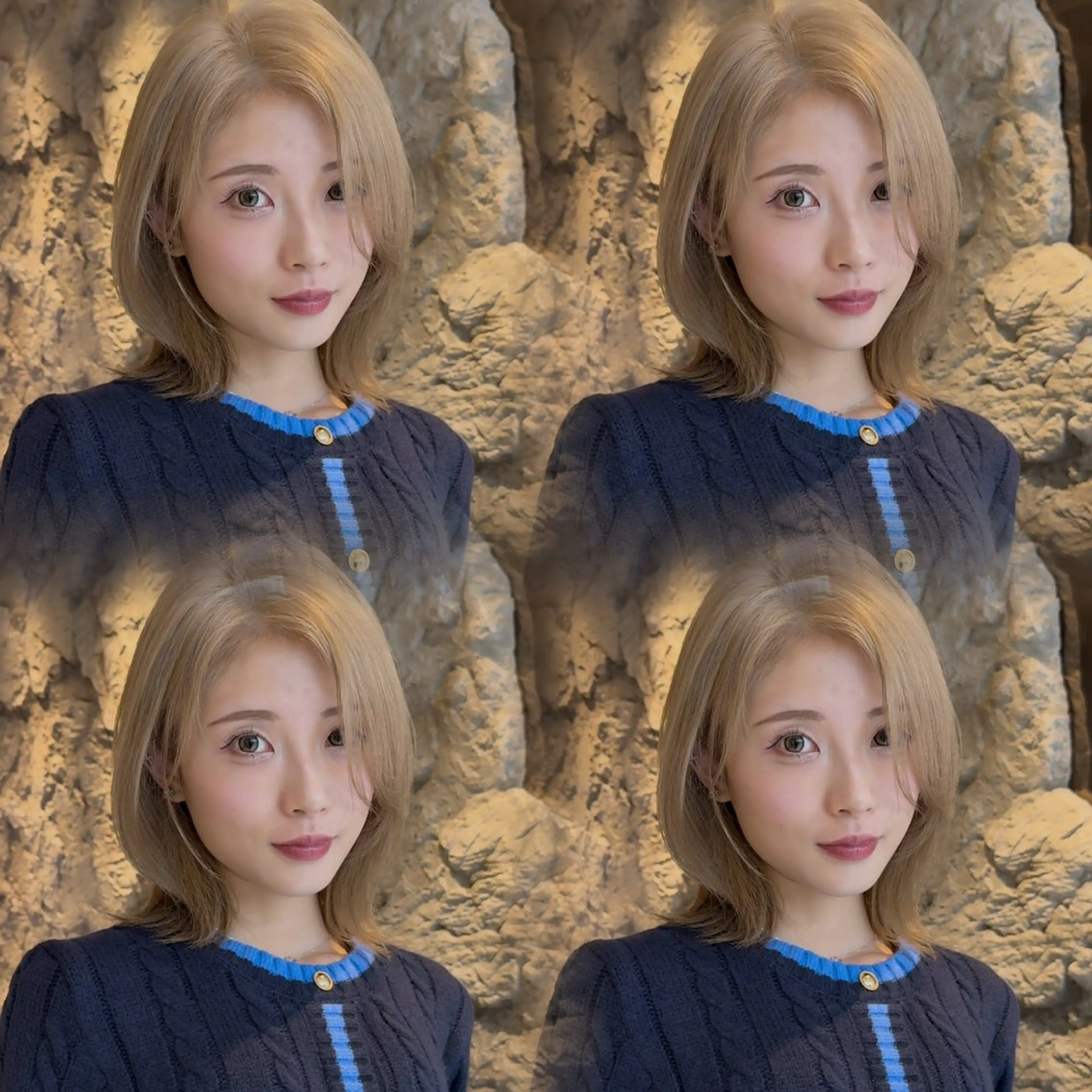 ミディアム カラー ボブレイヤー ボブ レイヤーカット 似合わせカット カット ヘアカラー トリートメント ウメダナオヤ/ くびれヘア✨のヘアスタイル