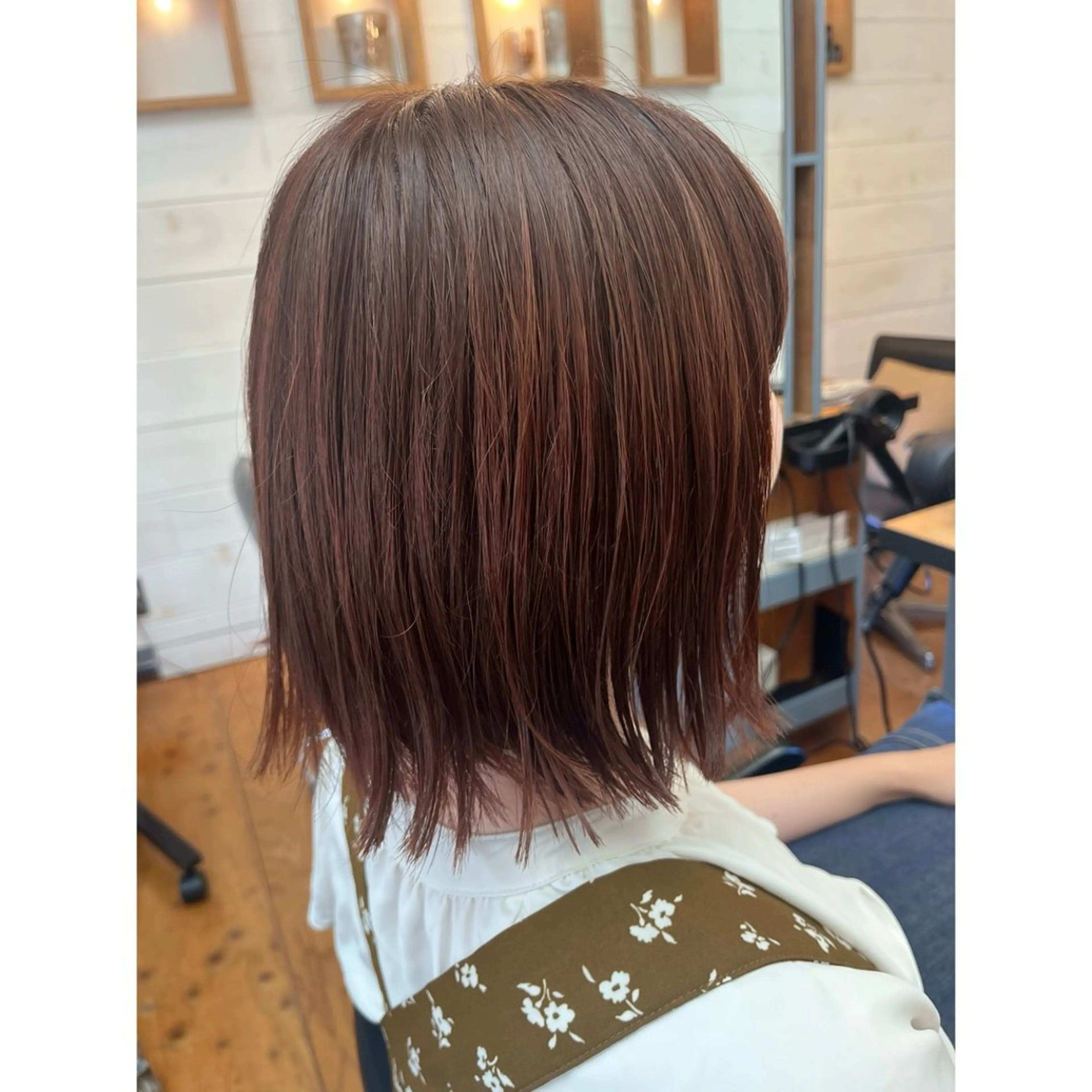 ショート カラー ボブ 髪質改善 ショートヘア トリートメント カット ヘアカラー トリートメント Lagom なかだのヘアスタイル