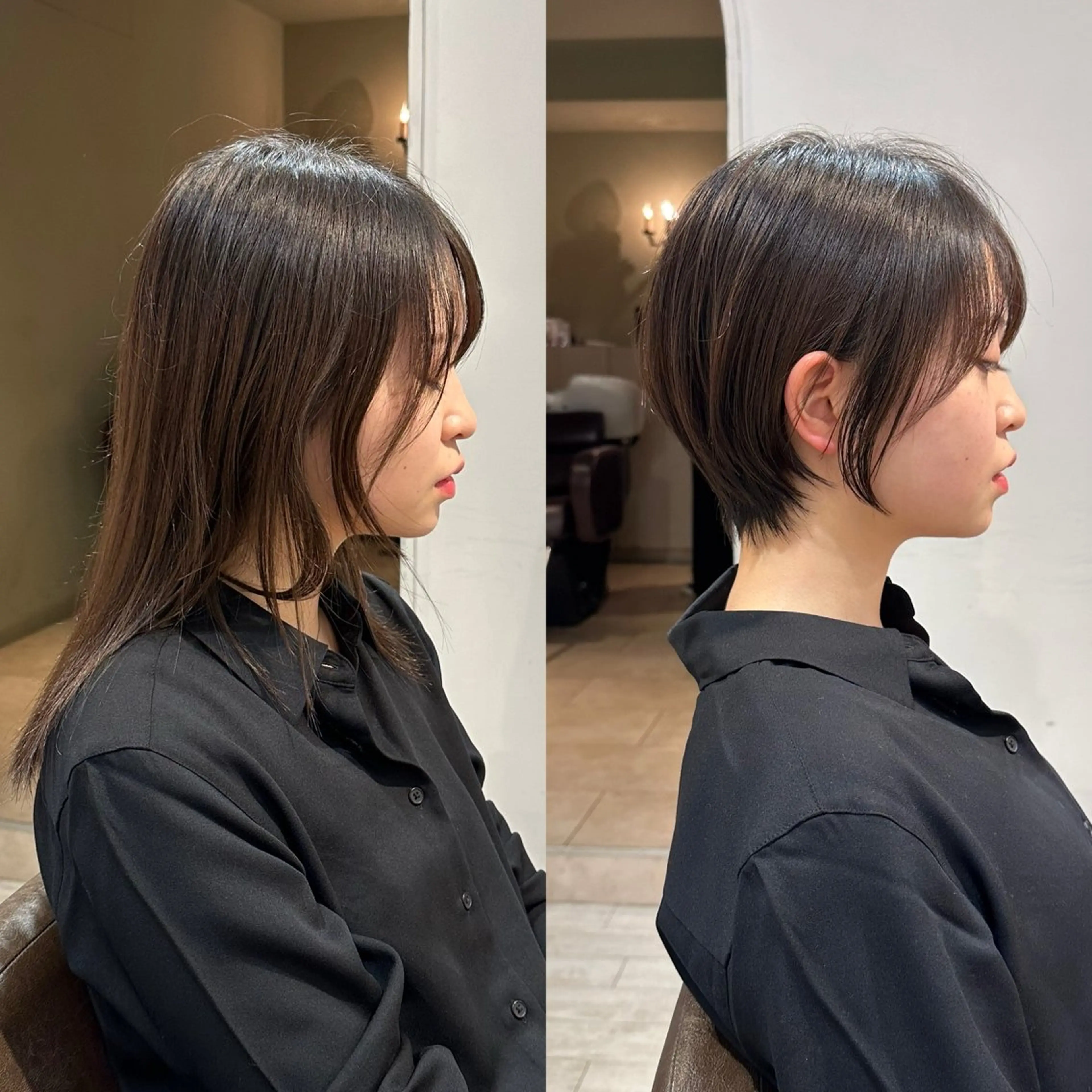 ショート カット トリートメント 縮毛矯正/ショート/ レイヤー/畑中正敏のヘアスタイル