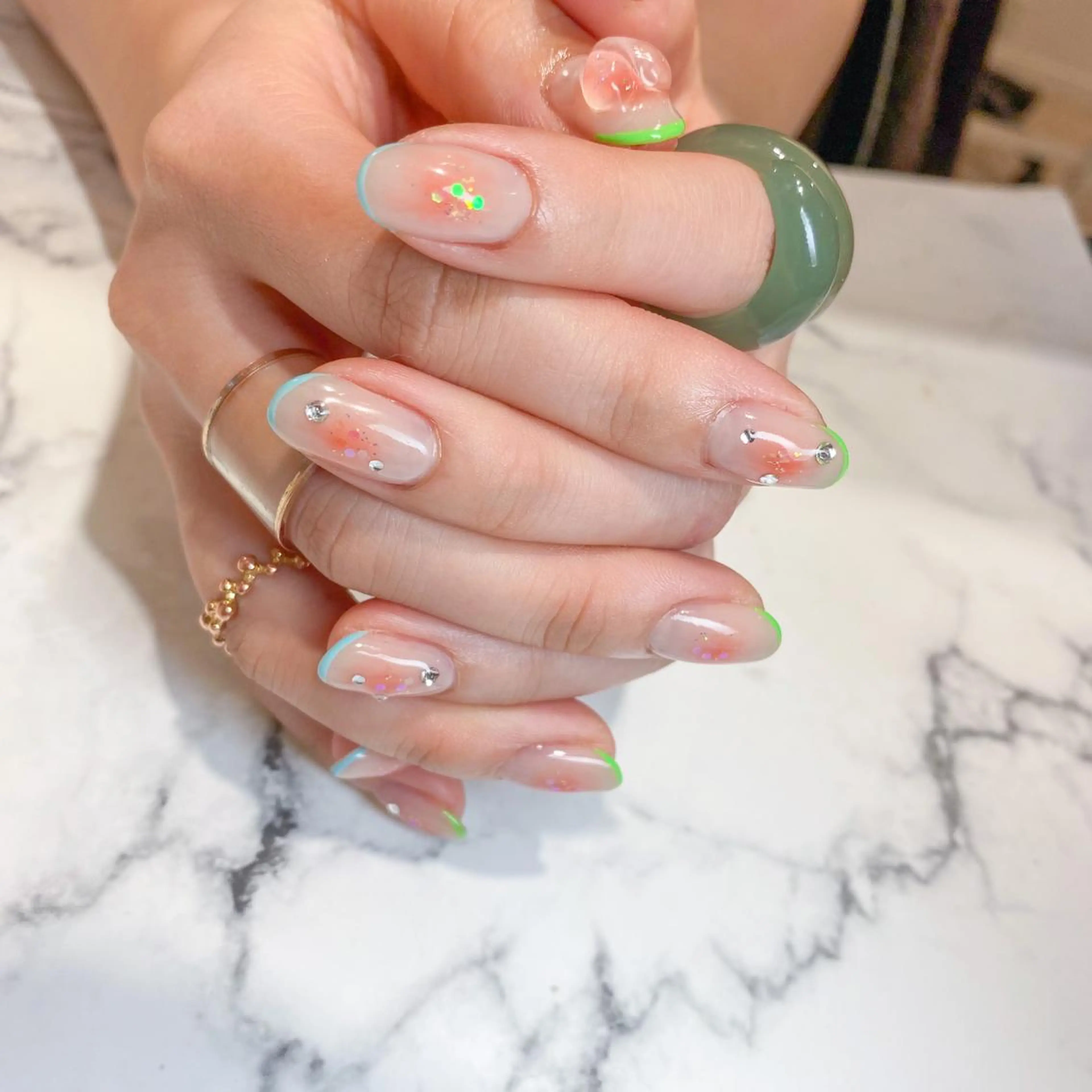 ネイル ハート ハンドネイル タカハシ ☆パラジェルのネイルデザイン