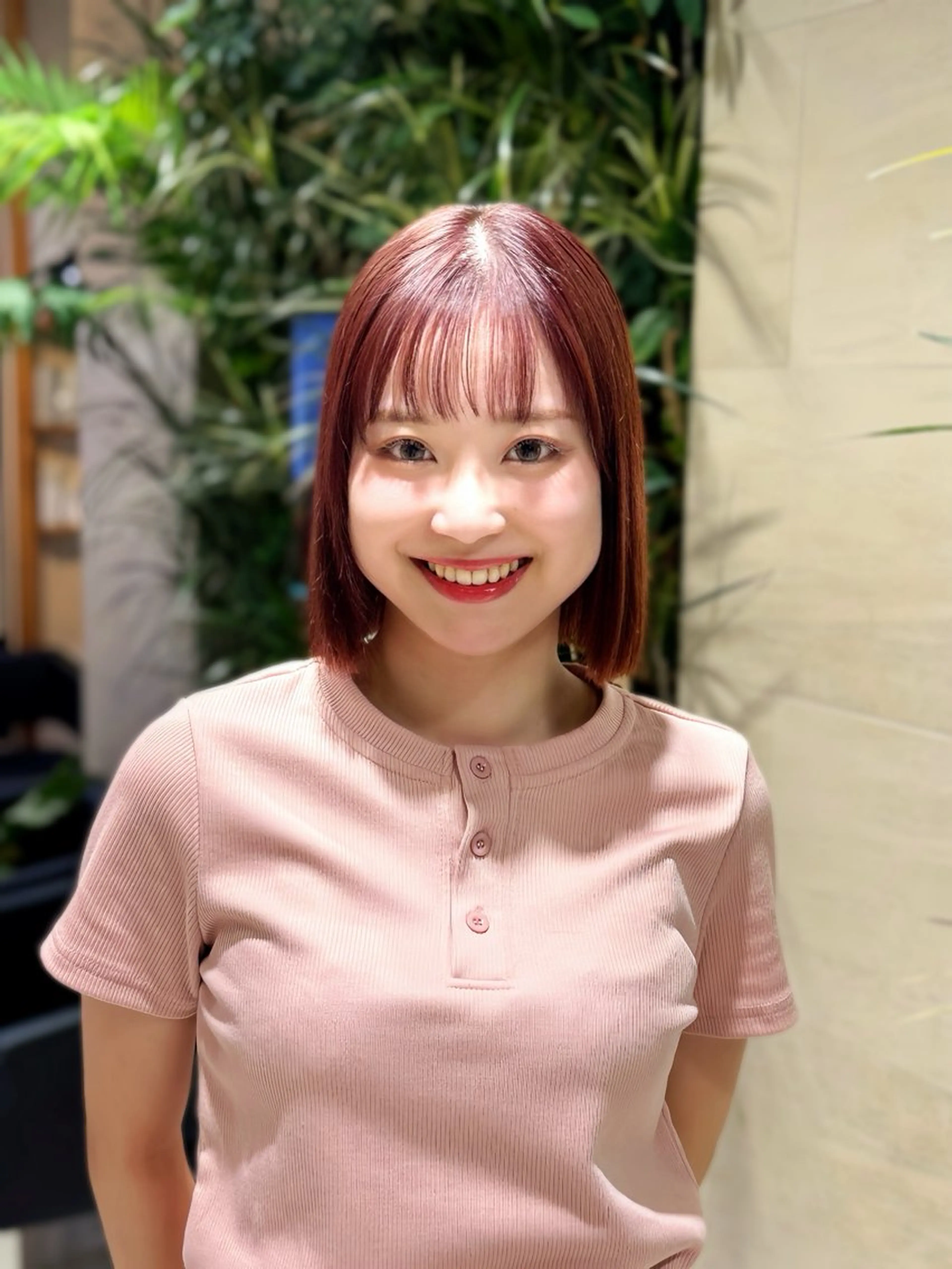 ショート ボブ 暖色/レイヤーカット /艶髪/髪質改善/のマツエク・マツパデザイン