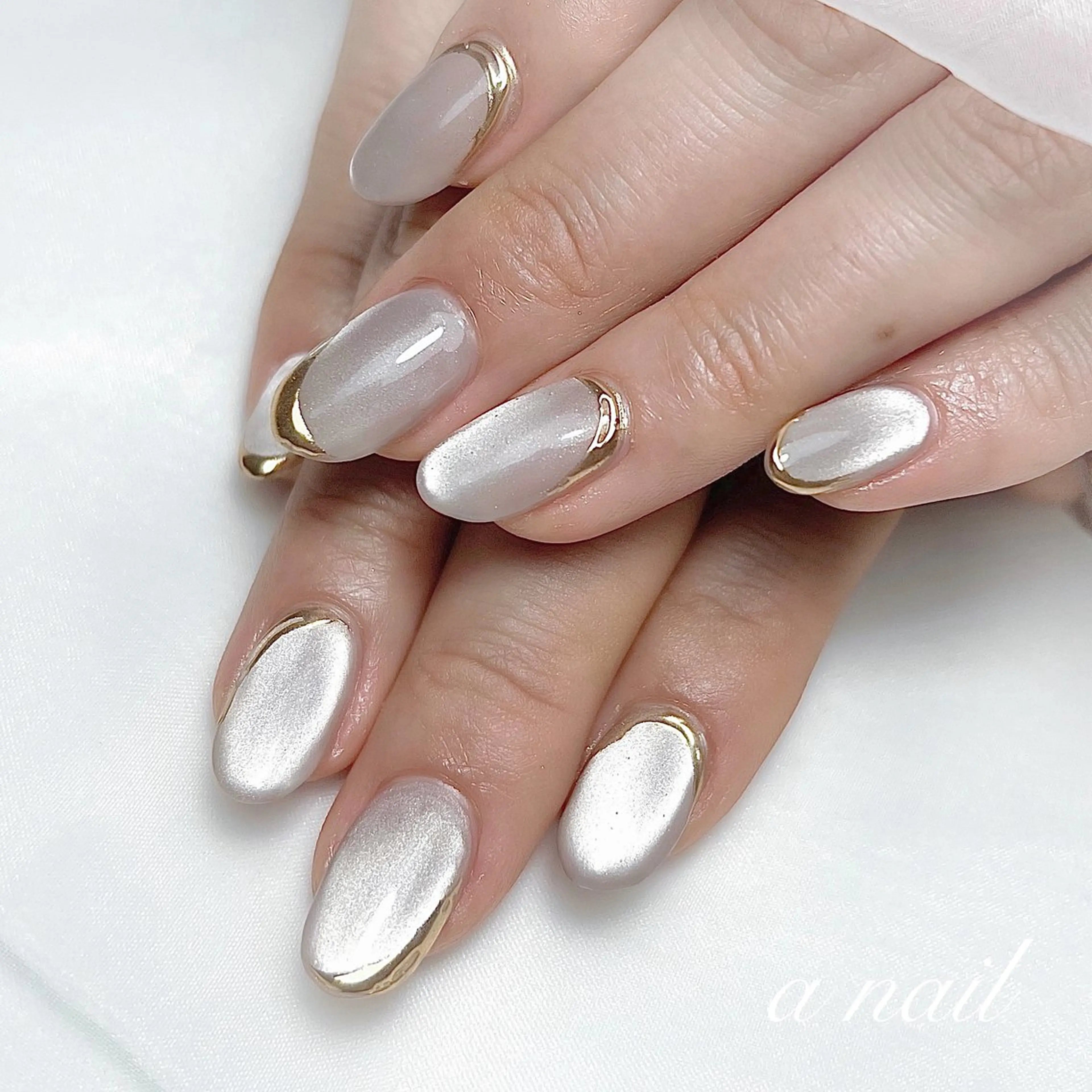ネイル ミラーネイル シンプルネイル その他(ネイル) Salon_ a.nailのネイルデザイン