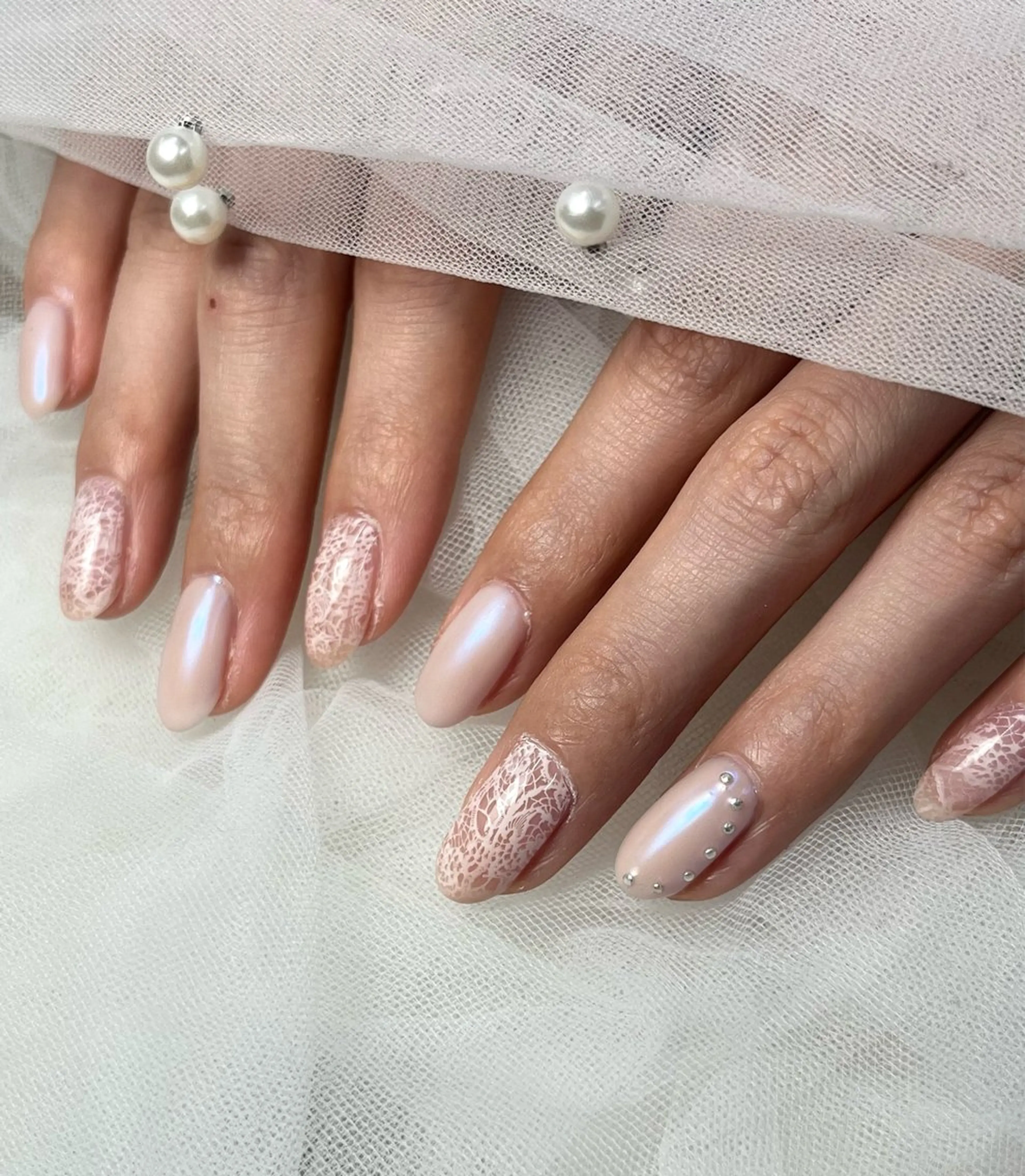 ネイル 韓国ネイル レース マットネイル ミラーネイル ワンホンネイル ハンドネイル ToliyDeliy Mayuのネイルデザイン