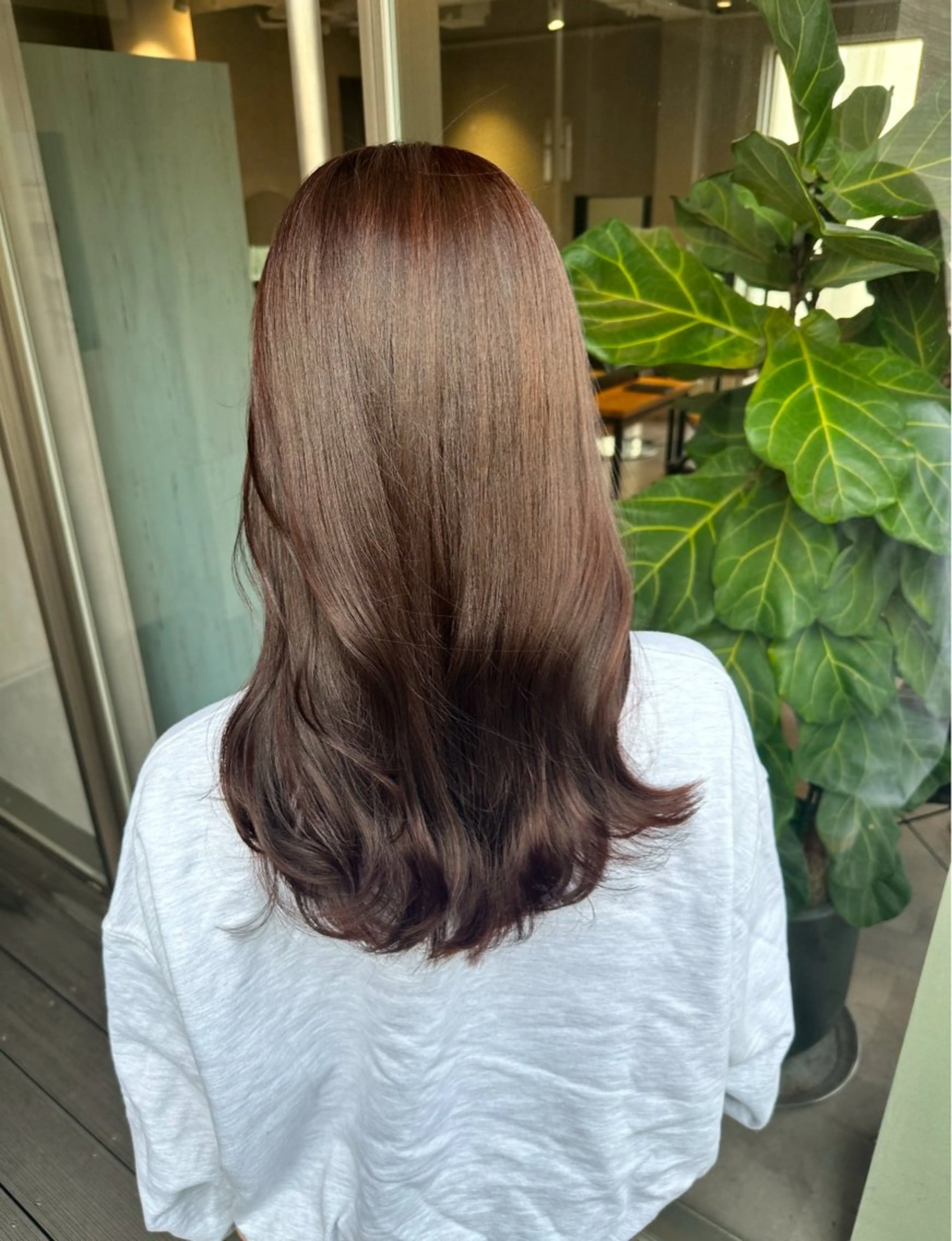 セミロング カラー ヘアカラー 韓国風/オシャレ /縮毛矯正/滝口琴未のヘアスタイル