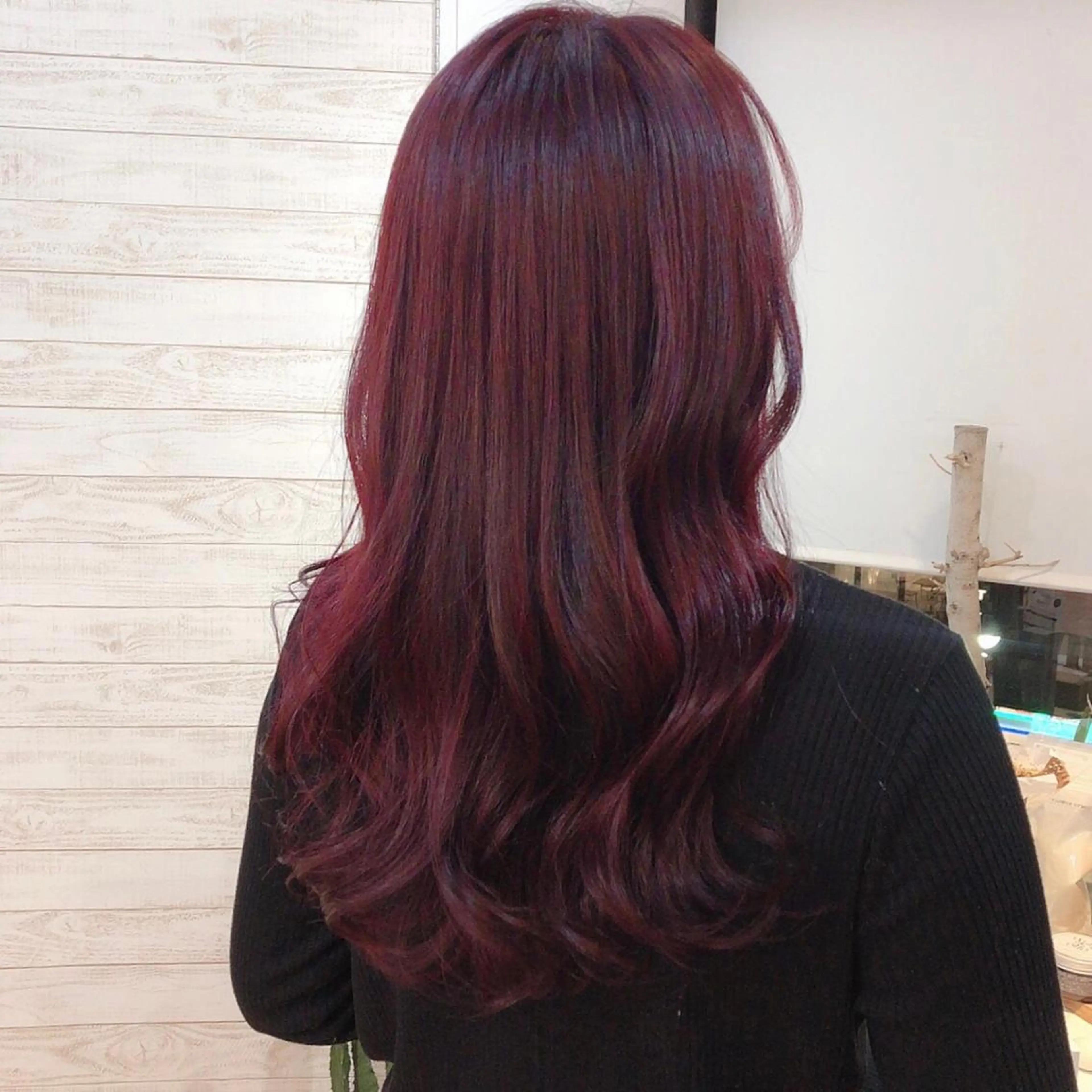 セミロング カラー ブリーチ ブリーチなしカラー ピンクカラー ヘアカラー トリートメント 韓国ヘア/レイヤー カット SAKURAのヘアスタイル