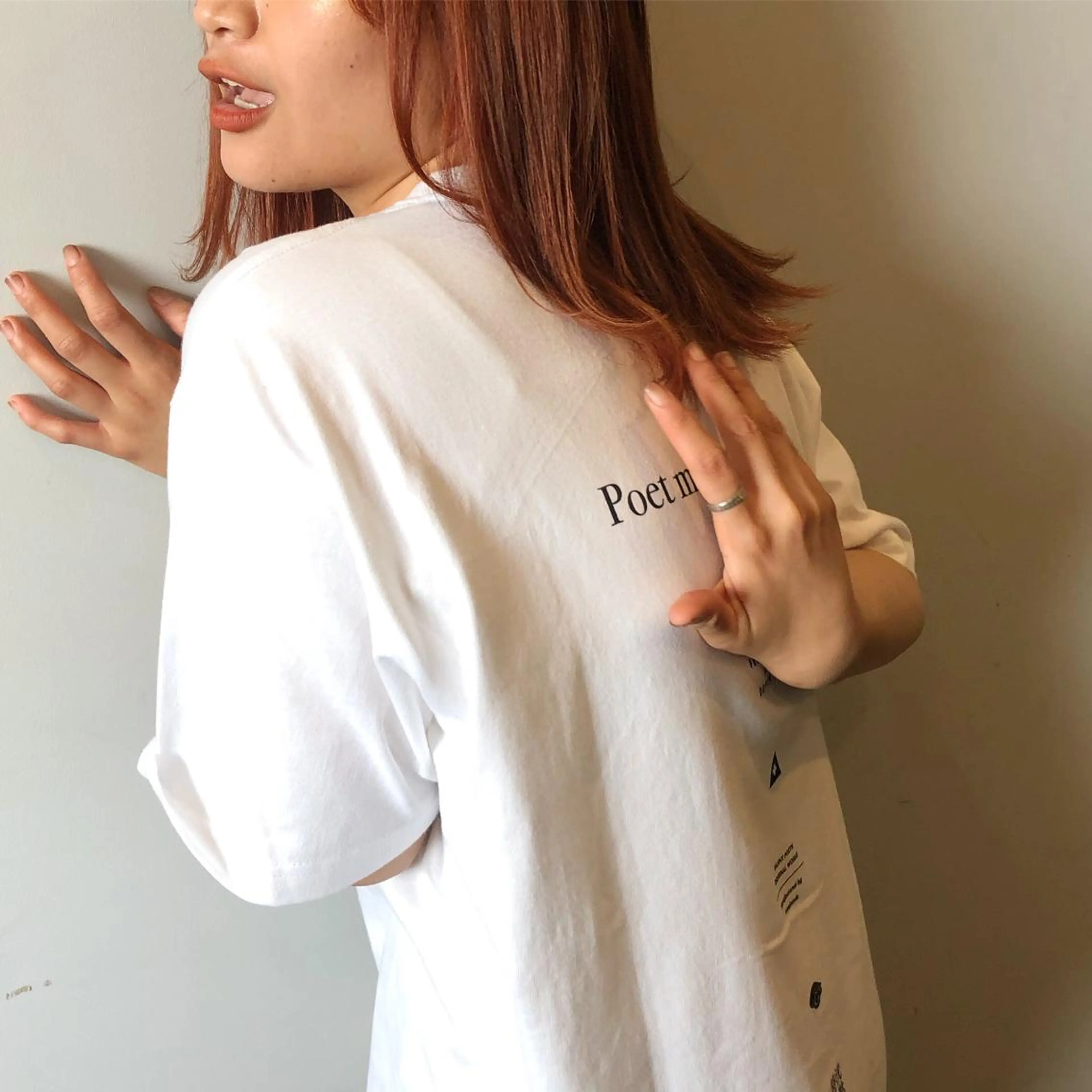 セミロング ヘアアレンジ 縮毛矯正 hono/ボブ/ ハイトーン/ベージュのヘアスタイル