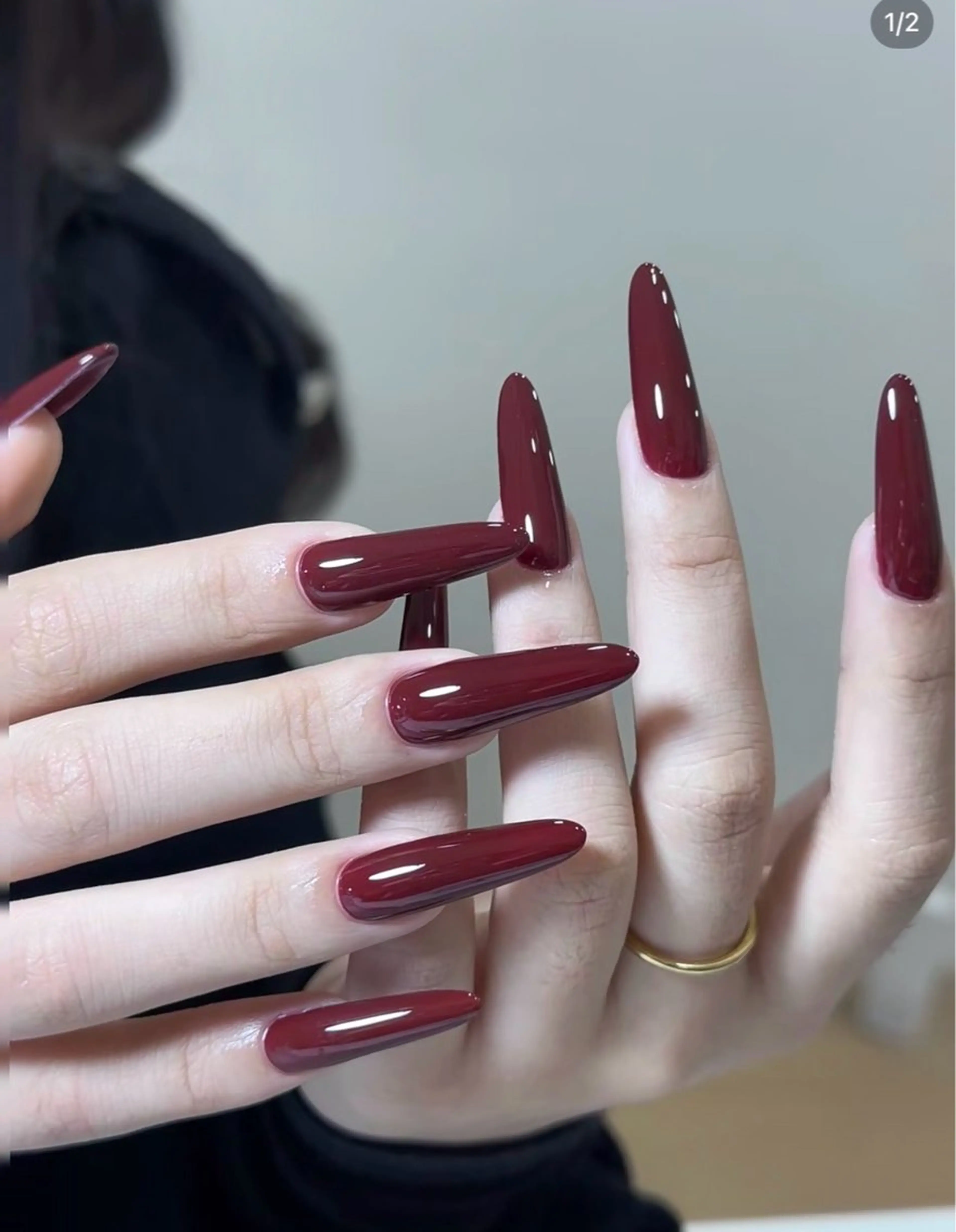 ネイル フレンチネイル キラキラネイル 韓国ネイル シンプルネイル ワンホンネイル ハンドネイル MEI Nailのネイルデザイン