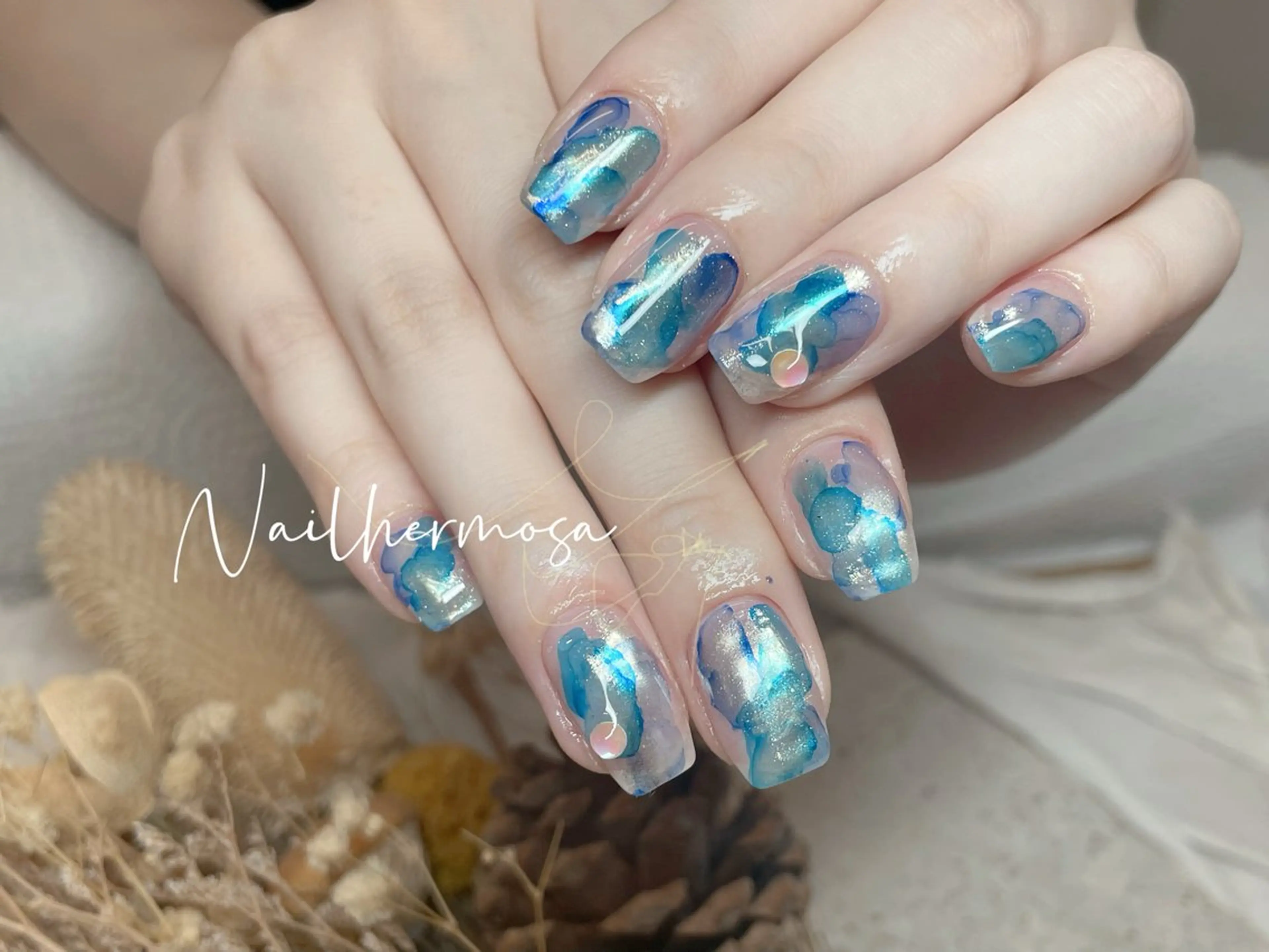 ネイル 長さ出し フラッシュネイル フットネイル ジェルネイル マグネットネイル ハンドネイル ネイル エルモサのネイルデザイン