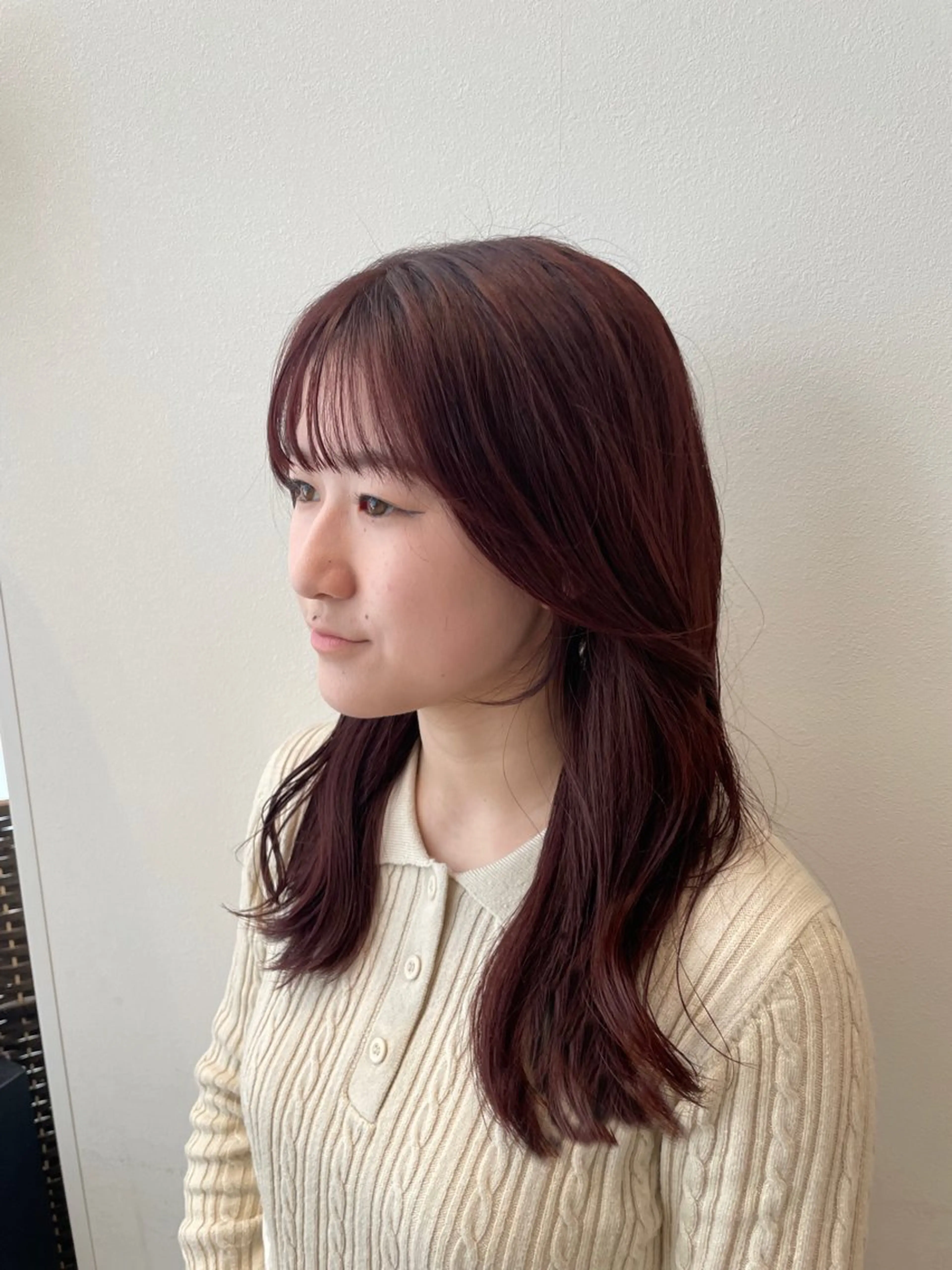 ロング カラー 髪質改善 k-twoたき✨艶感 カラー/美髪矯正のヘアスタイル