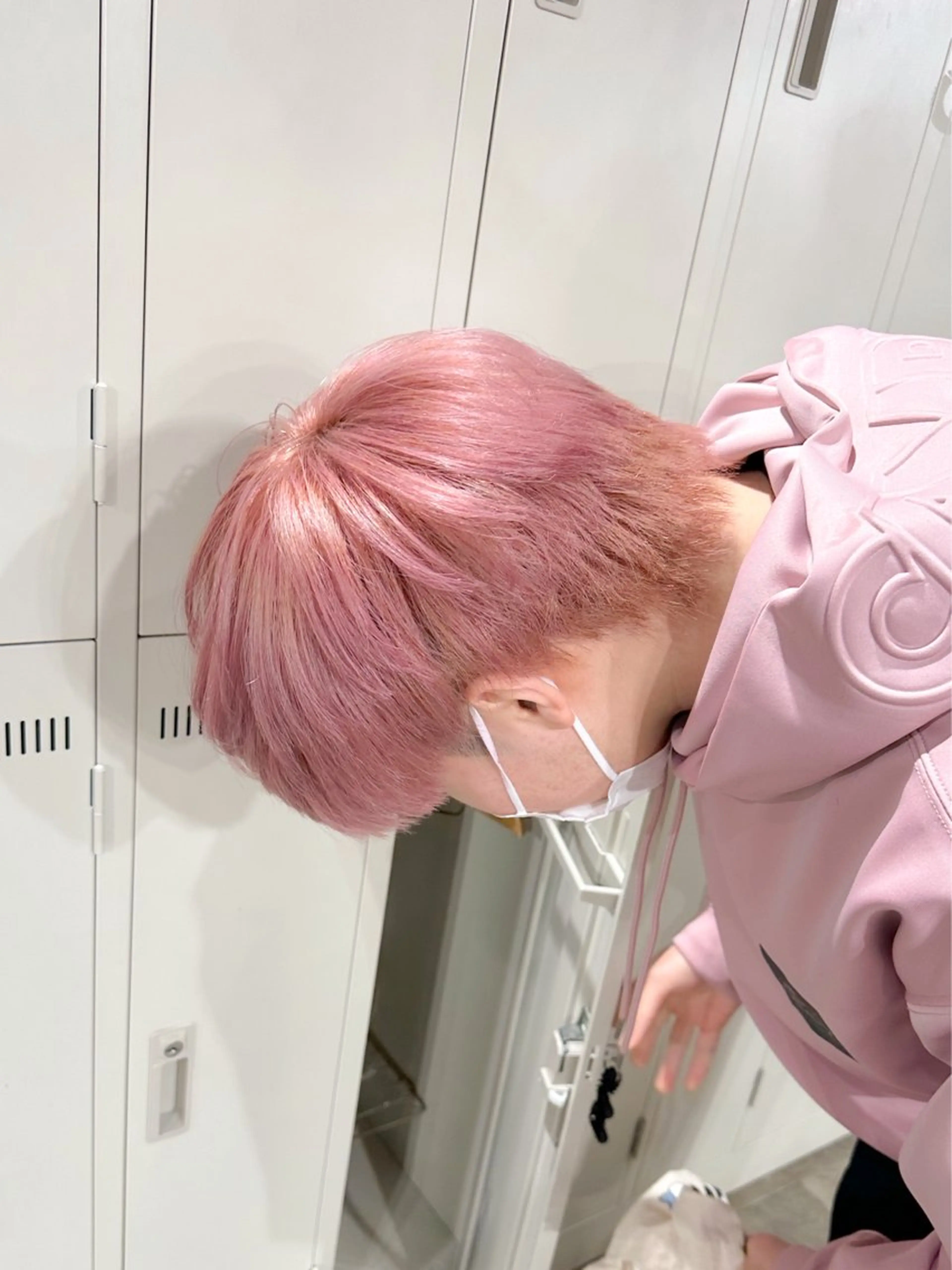 ショート カラー パーマ ヘアアレンジ メンズ メンズブリーチ メンズハイトーン ブリーチ ブラウンカラー ケアブリーチ 【縮毛矯正ブリーチ】 MANATO🌈のヘアスタイル