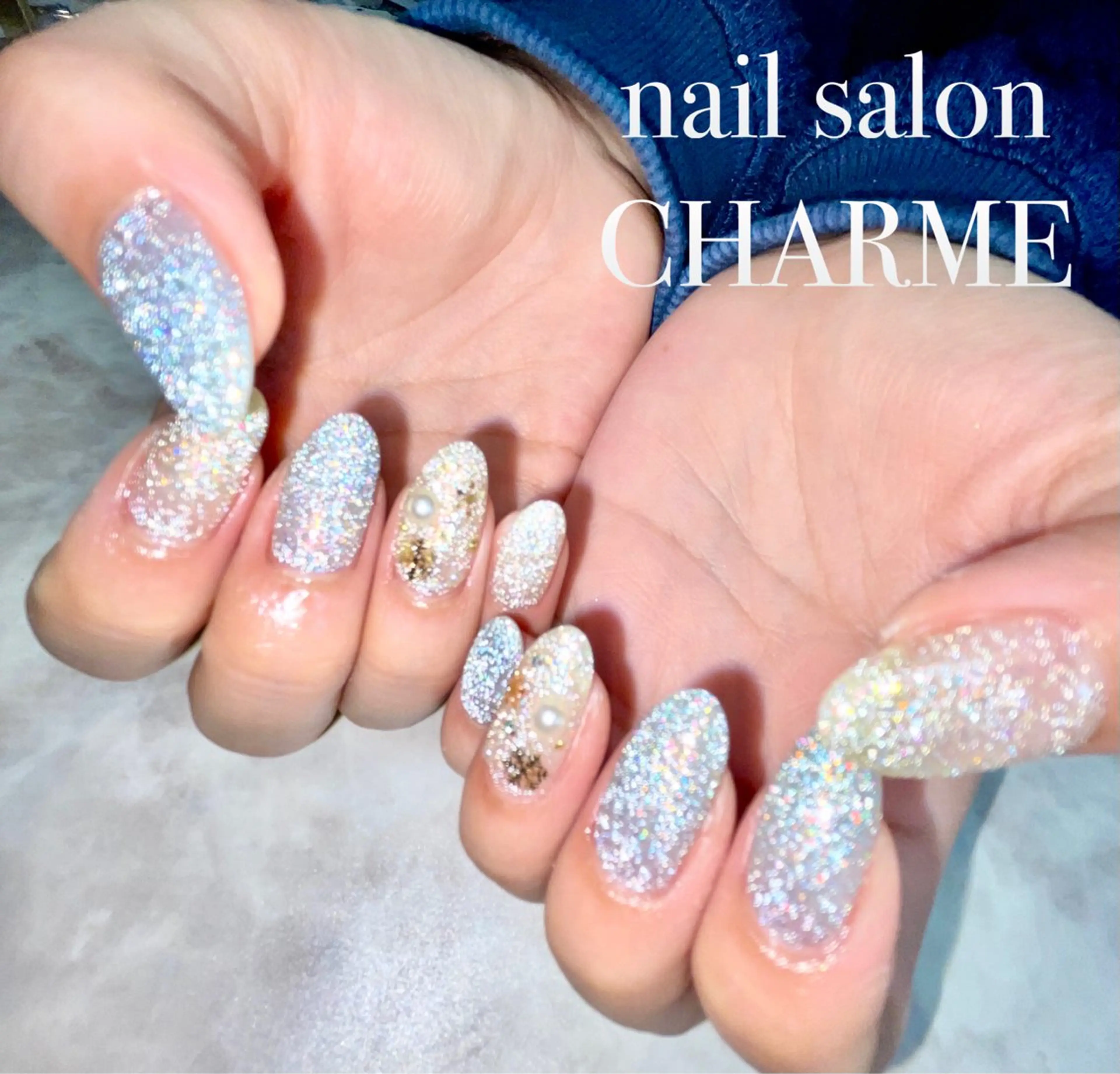 ネイル フラッシュネイル nail salon CHARMEのネイルデザイン