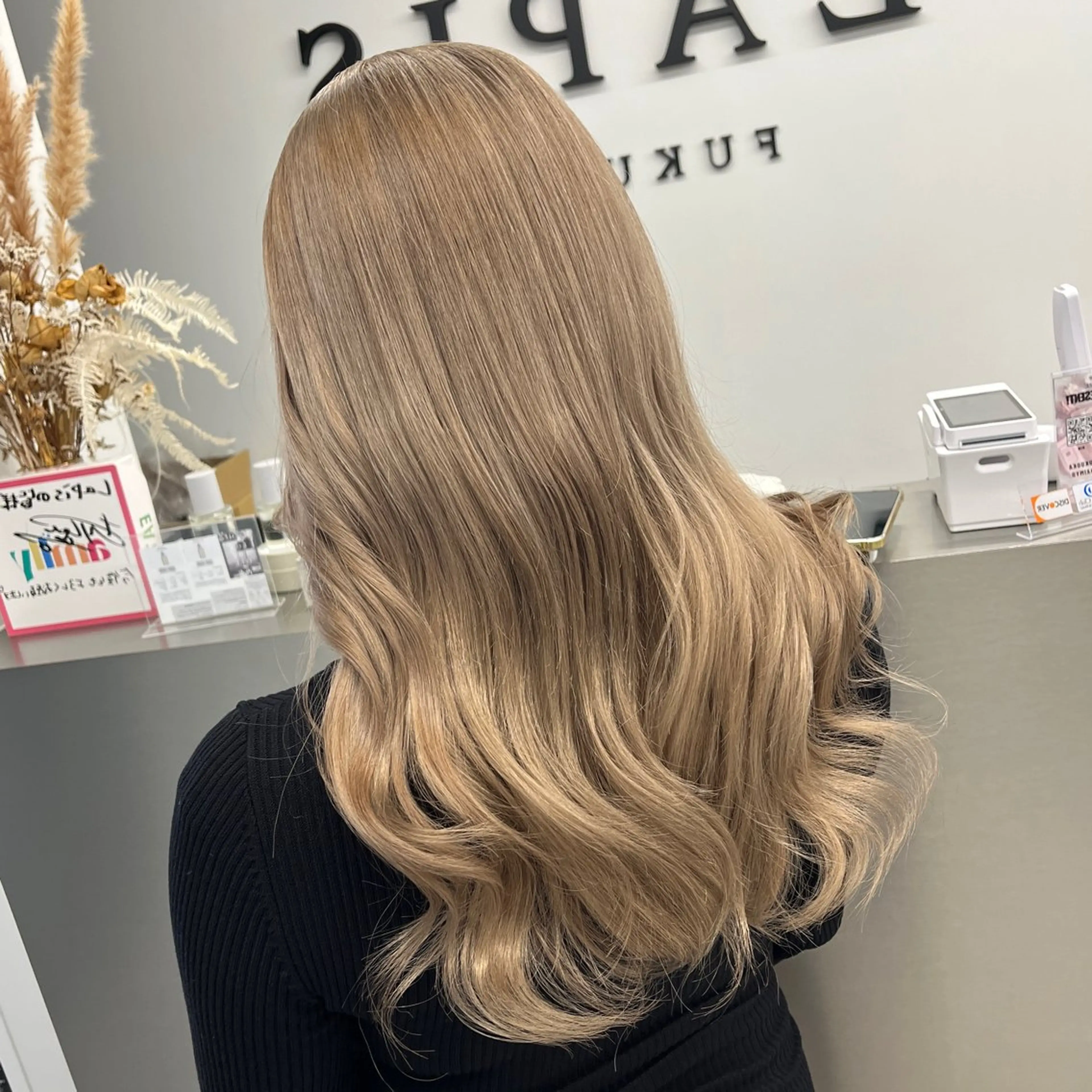 カラー ベージュカラー ブリーチ ブロンド ダブルカラー ハイトーンカラー ヘアカラー MOMOKA / Lapis今泉店のヘアスタイル