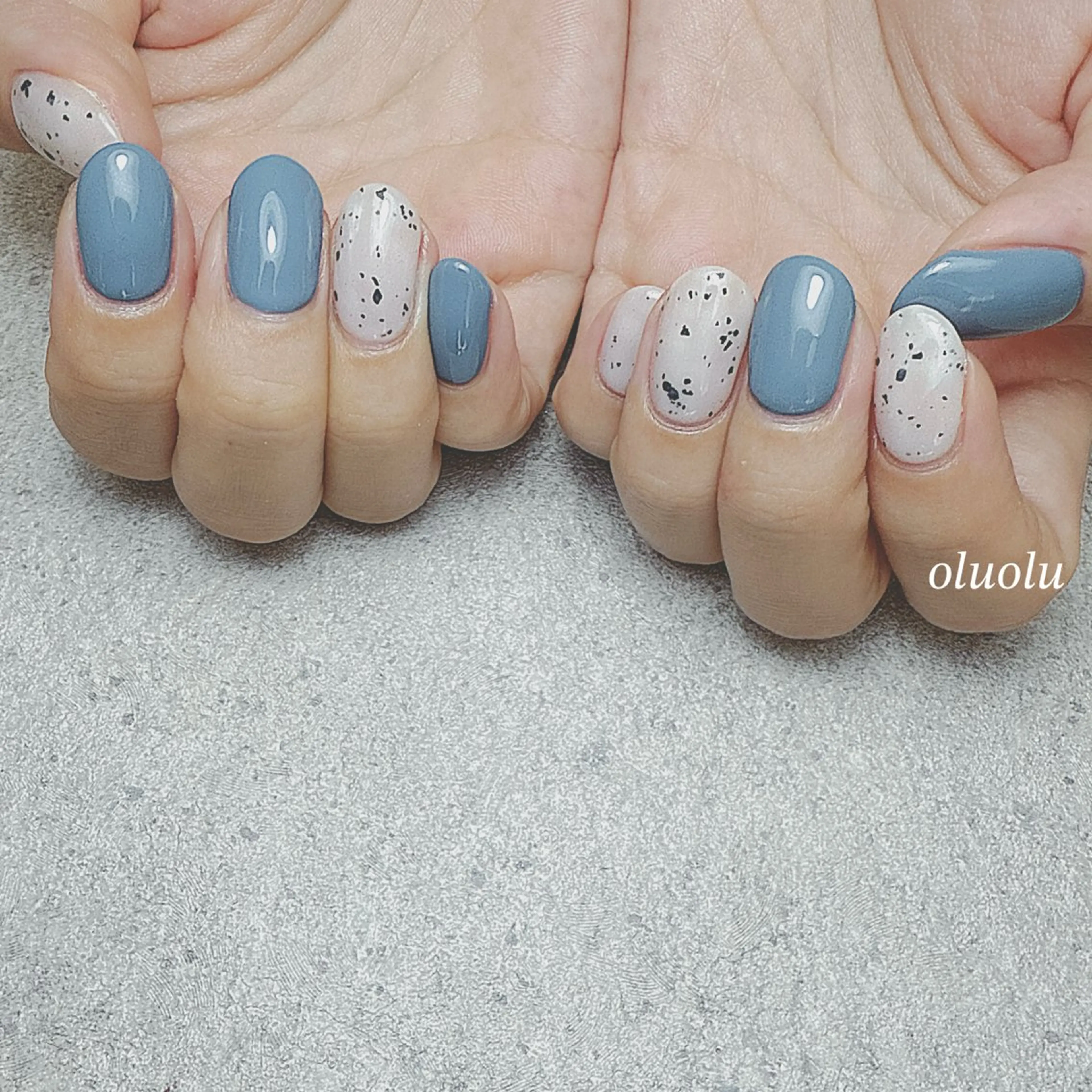 ネイル アートネイル フットネイル ワンカラーネイル シンプルネイル 大村 紬華のネイルデザイン