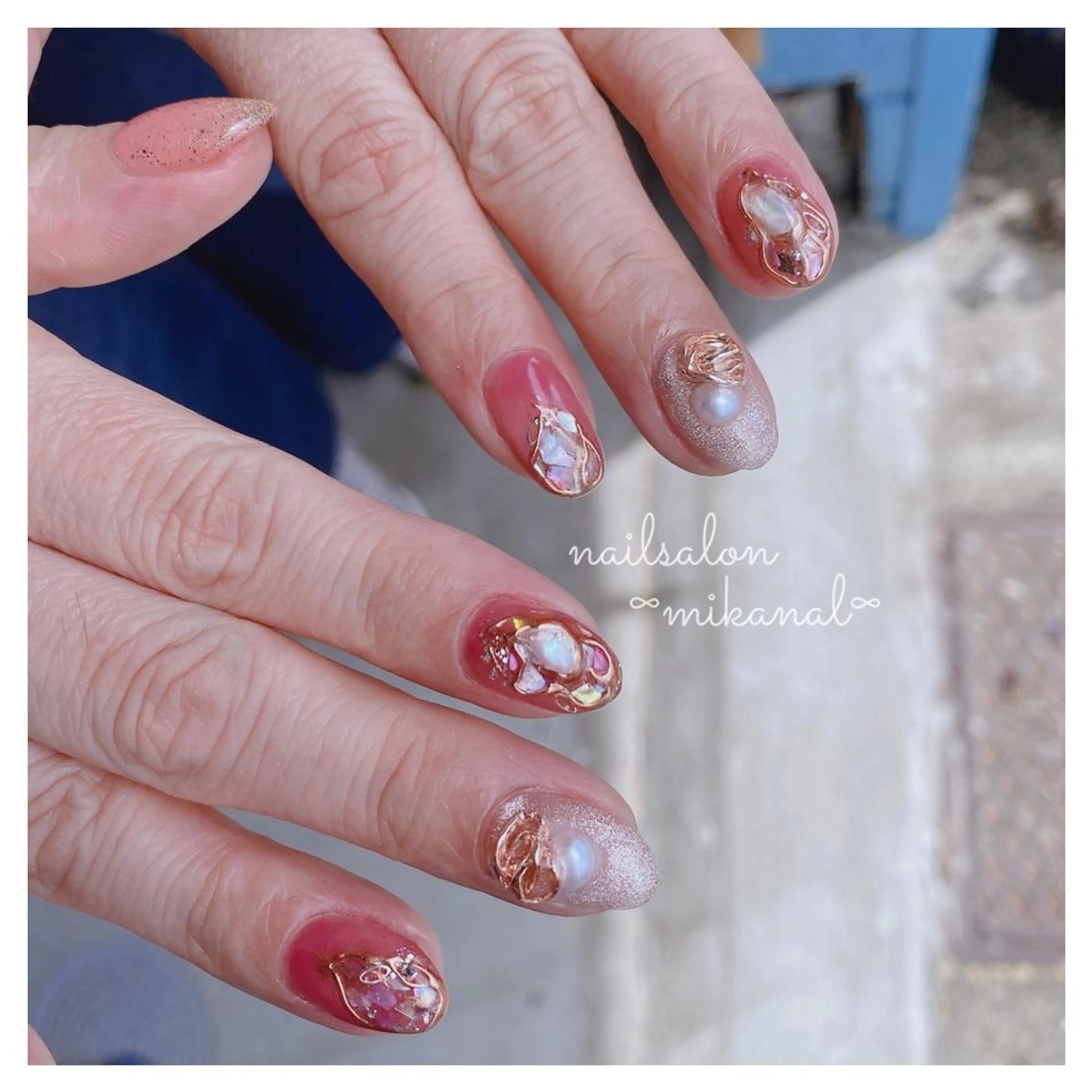 ネイル ハンドネイル nailsalon ∞ ﾐｶﾅﾙ ∞のネイルデザイン