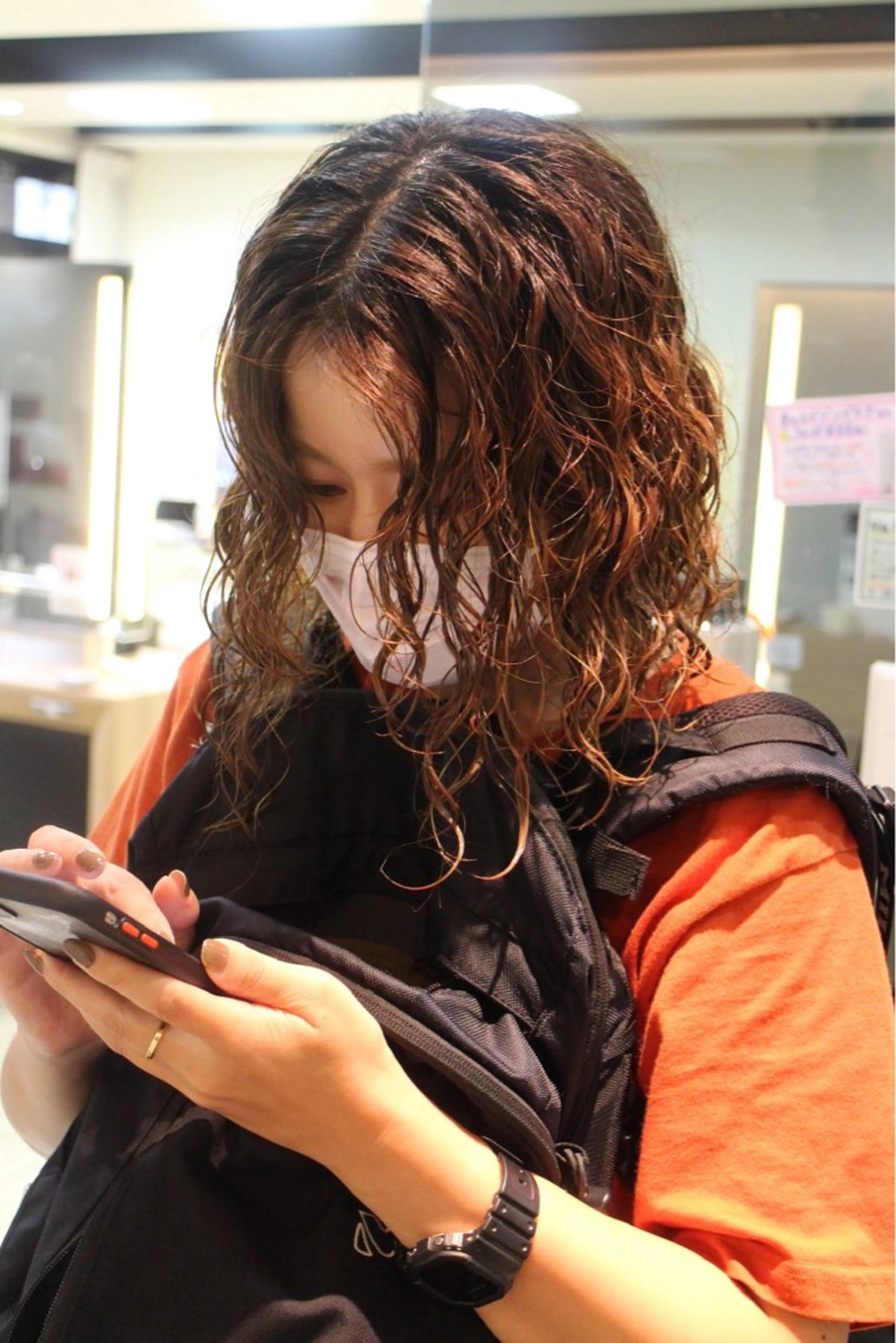 ミディアム パーマ カーリーパーマ/ 透明ｶﾗｰ/MIKUのヘアスタイル