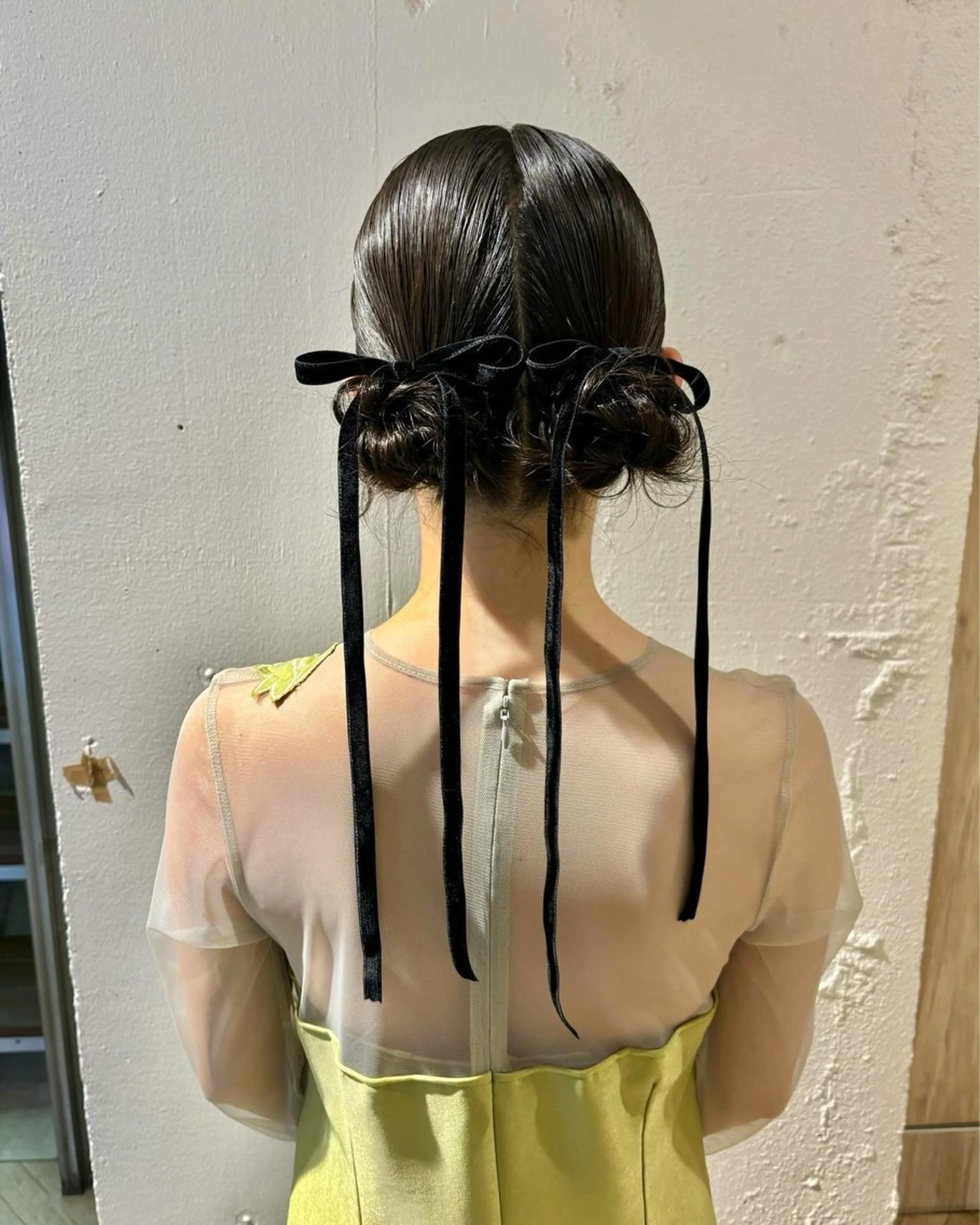 ヘアアレンジ お団子ヘア ヘアセット サソウ ユリエ🥥のヘアスタイル