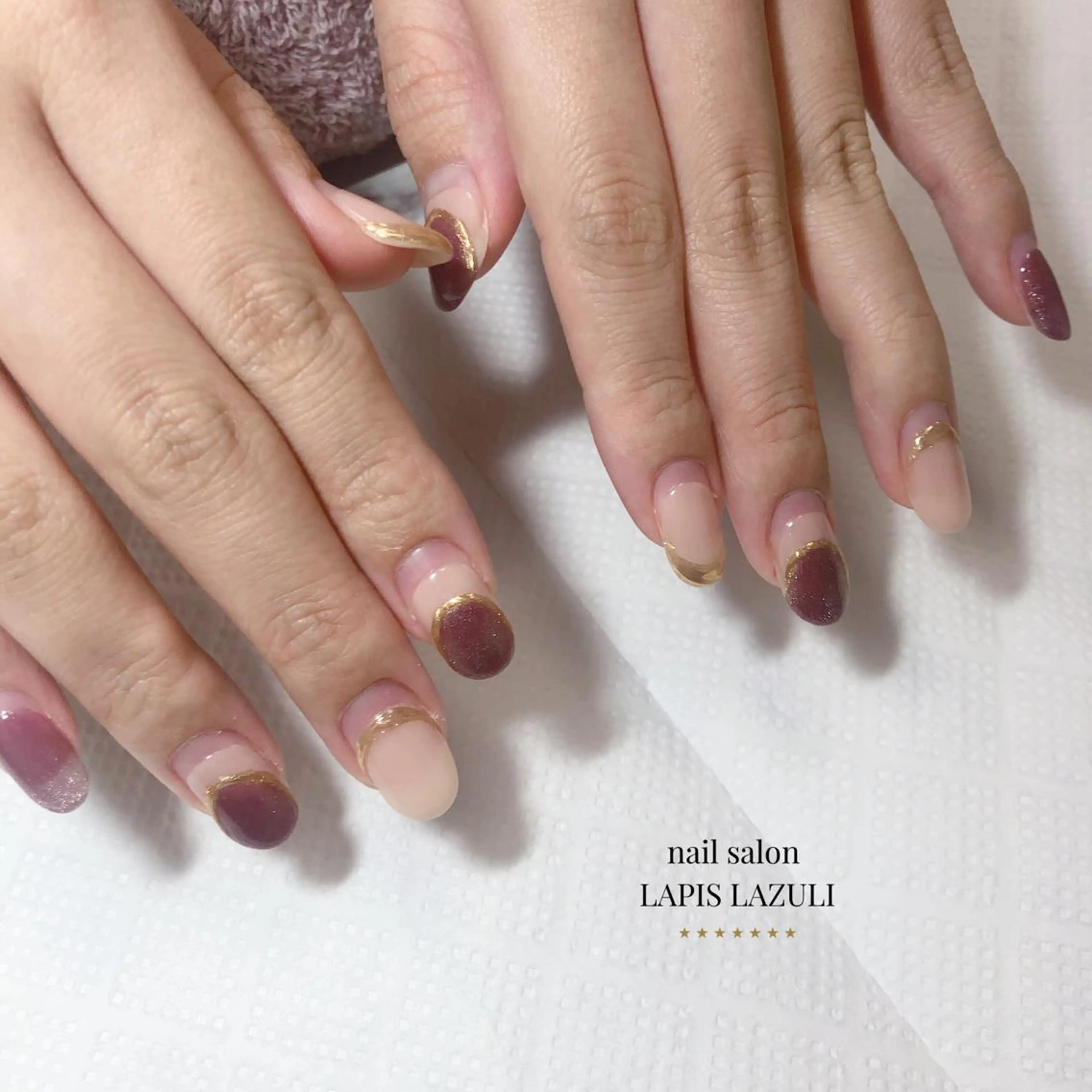 ネイル nail salon ラピスラズリのネイルデザイン