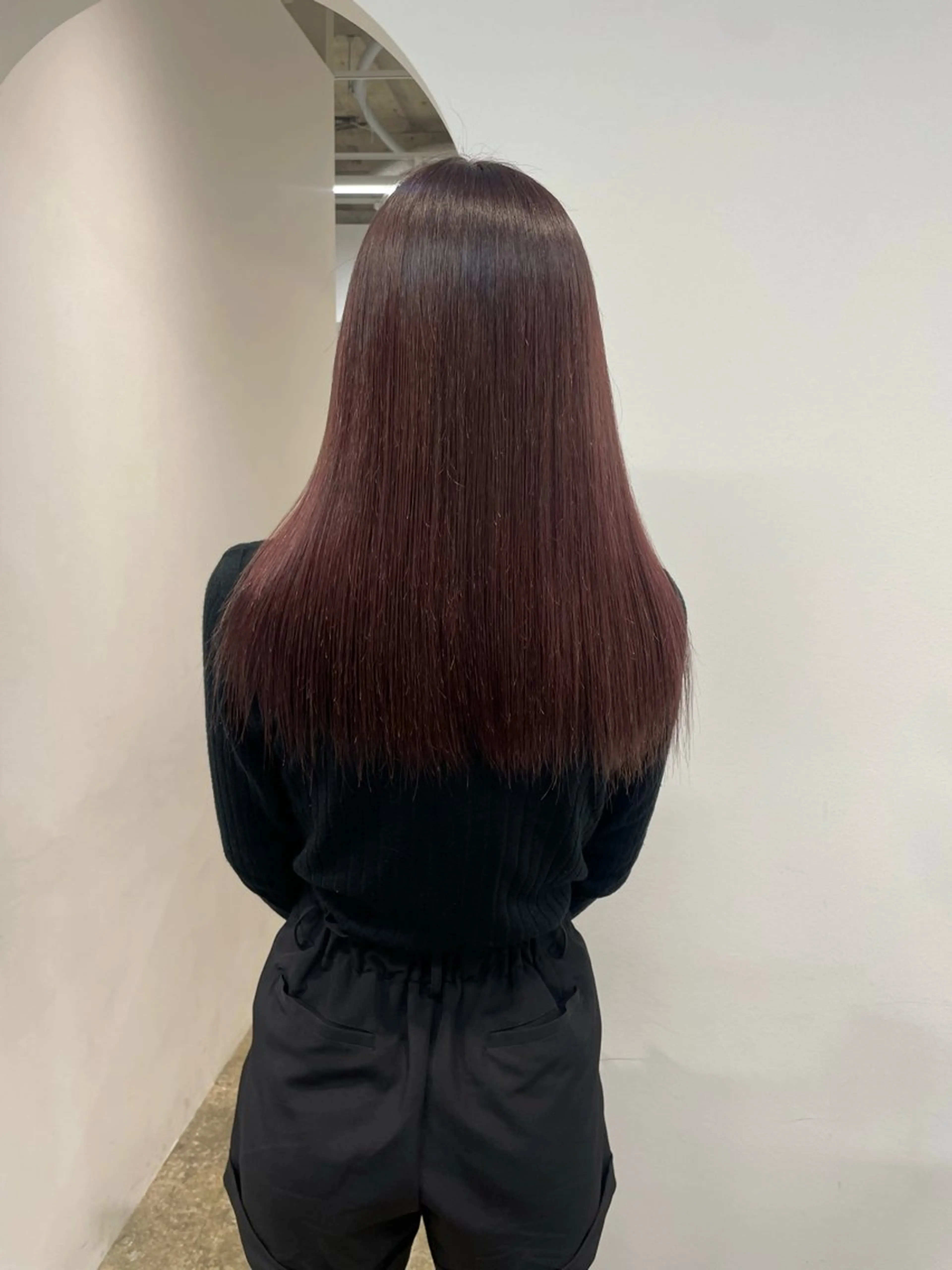 セミロング カラー ヘアカラー トリートメント 𝘚𝘶𝘻𝘶 𓂃𓈒𓏸のヘアスタイル