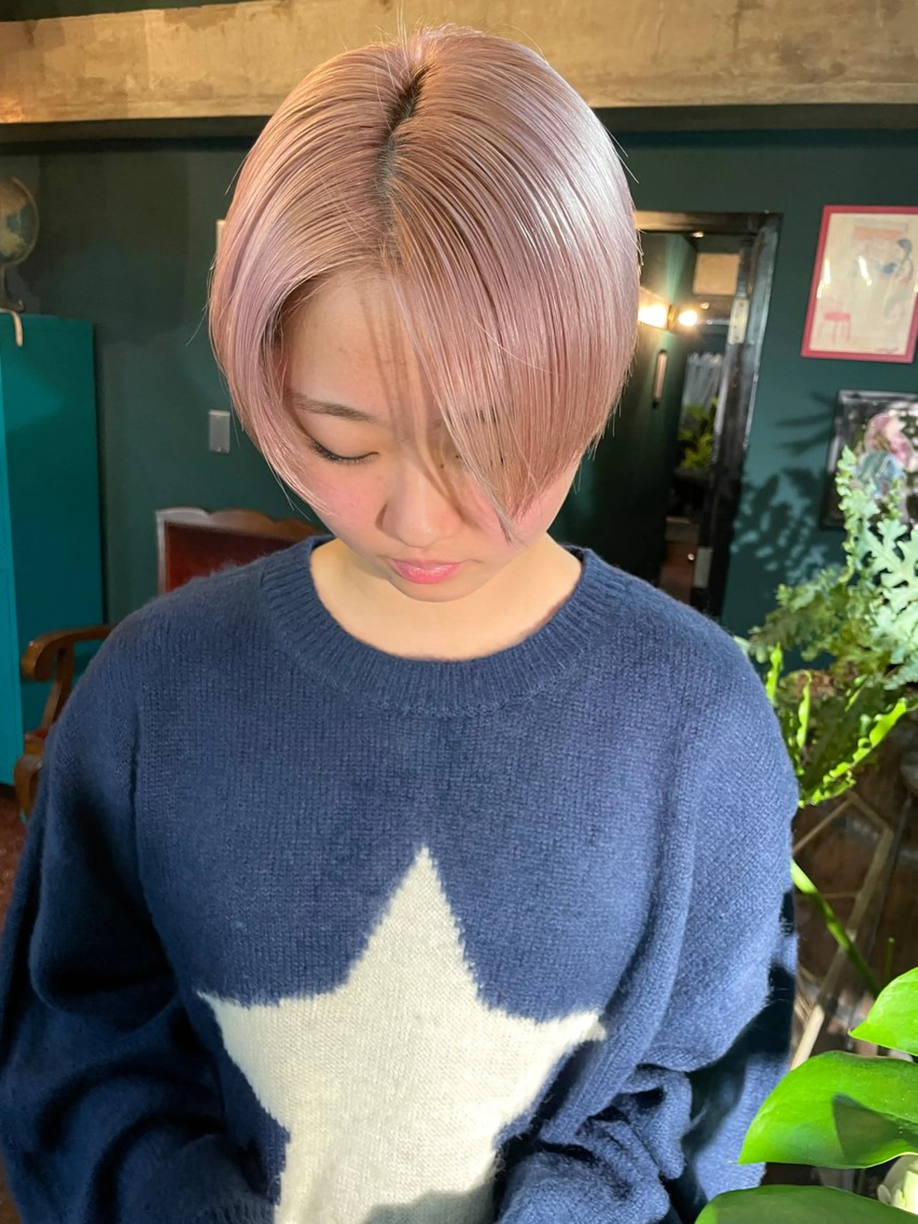 ショート カット ヘアカラー トリートメント vivre libreのヘアスタイル