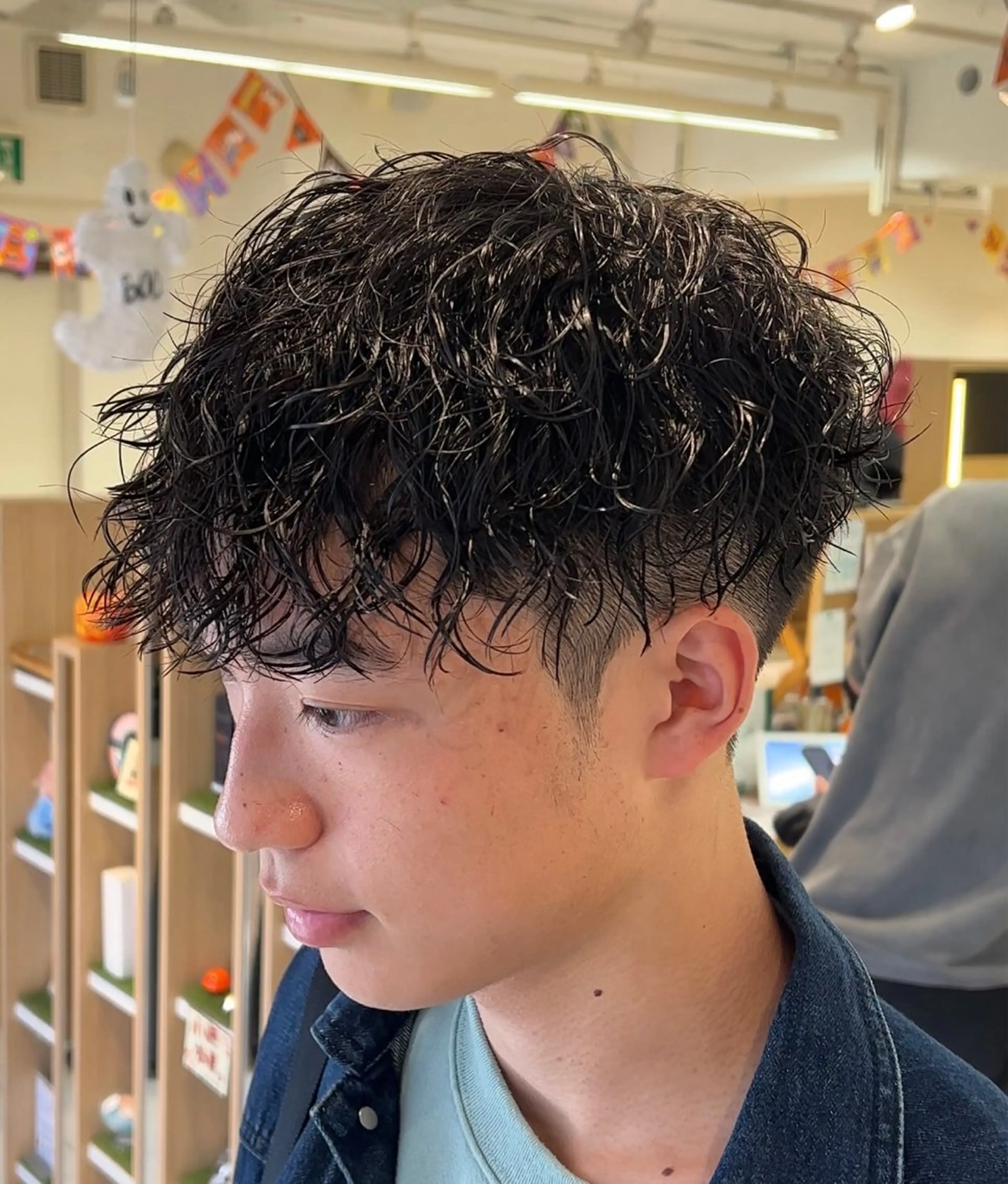 パーマ メンズ カット ヘアカラー パーマ 透明感カラー/ ダブルカラー /ソラのヘアスタイル