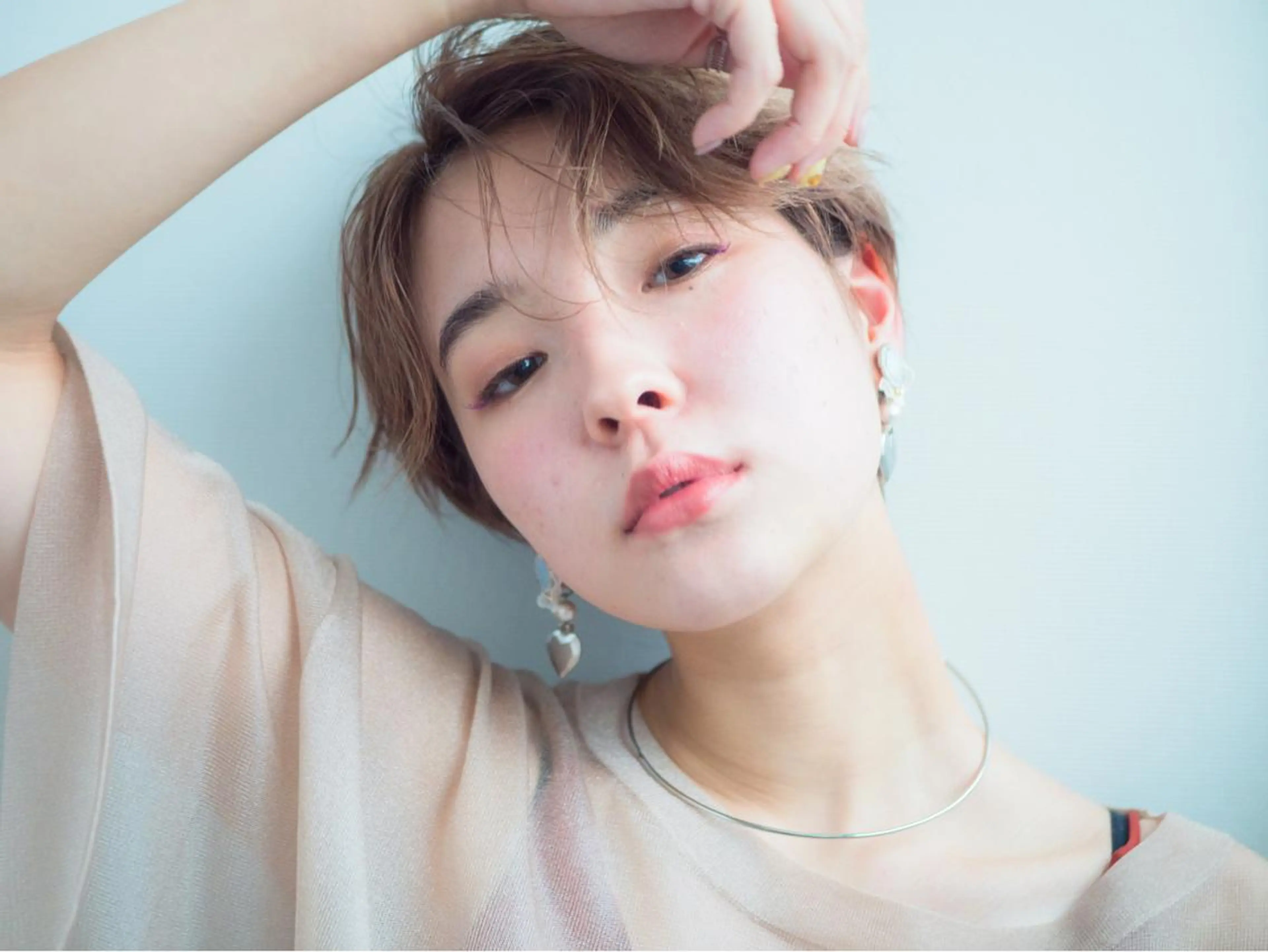 ショート カラー パーマ ショートヘア 水口 英里のヘアスタイル