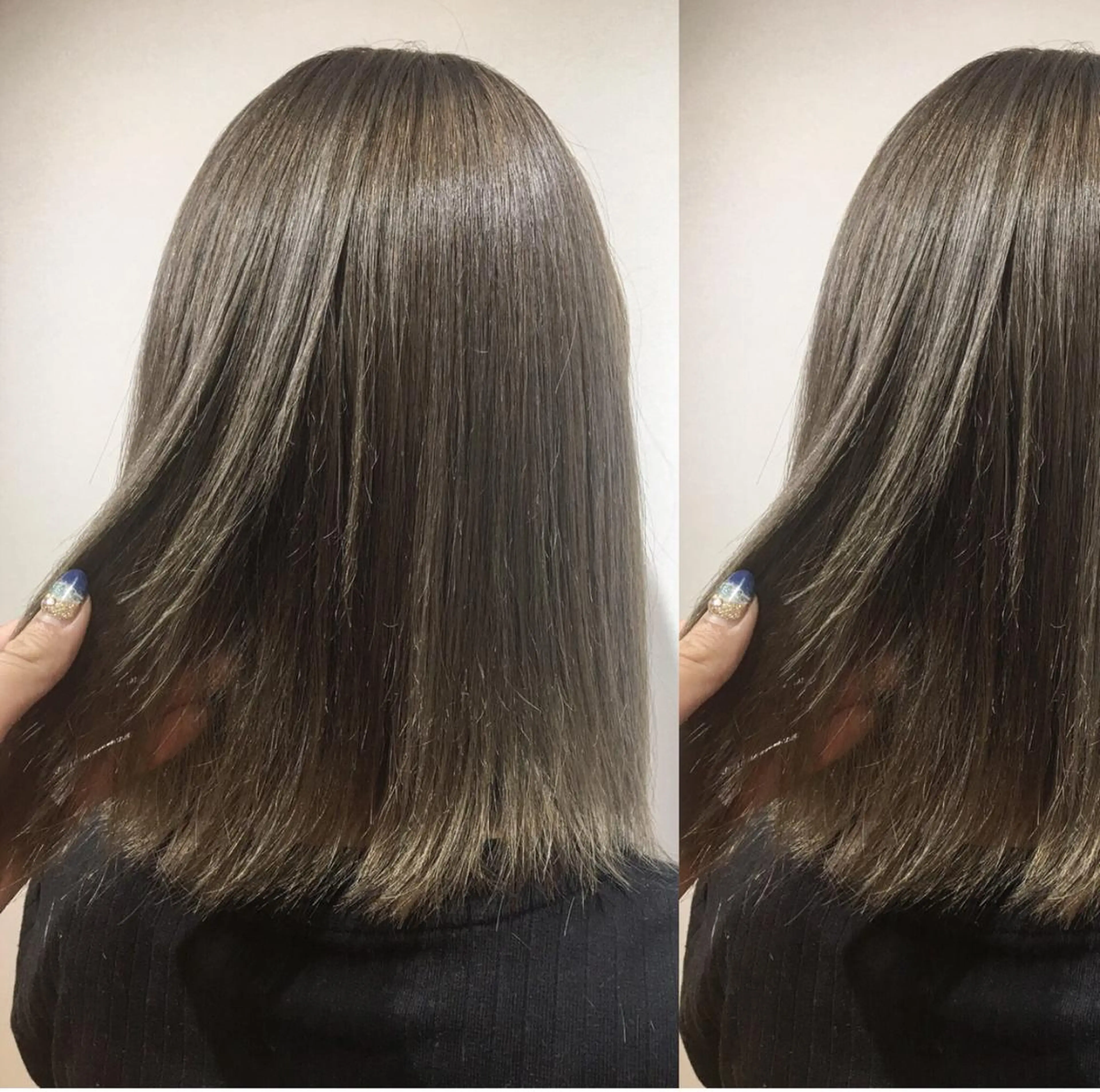 ミディアム カラー box mico. mutsumiのヘアスタイル