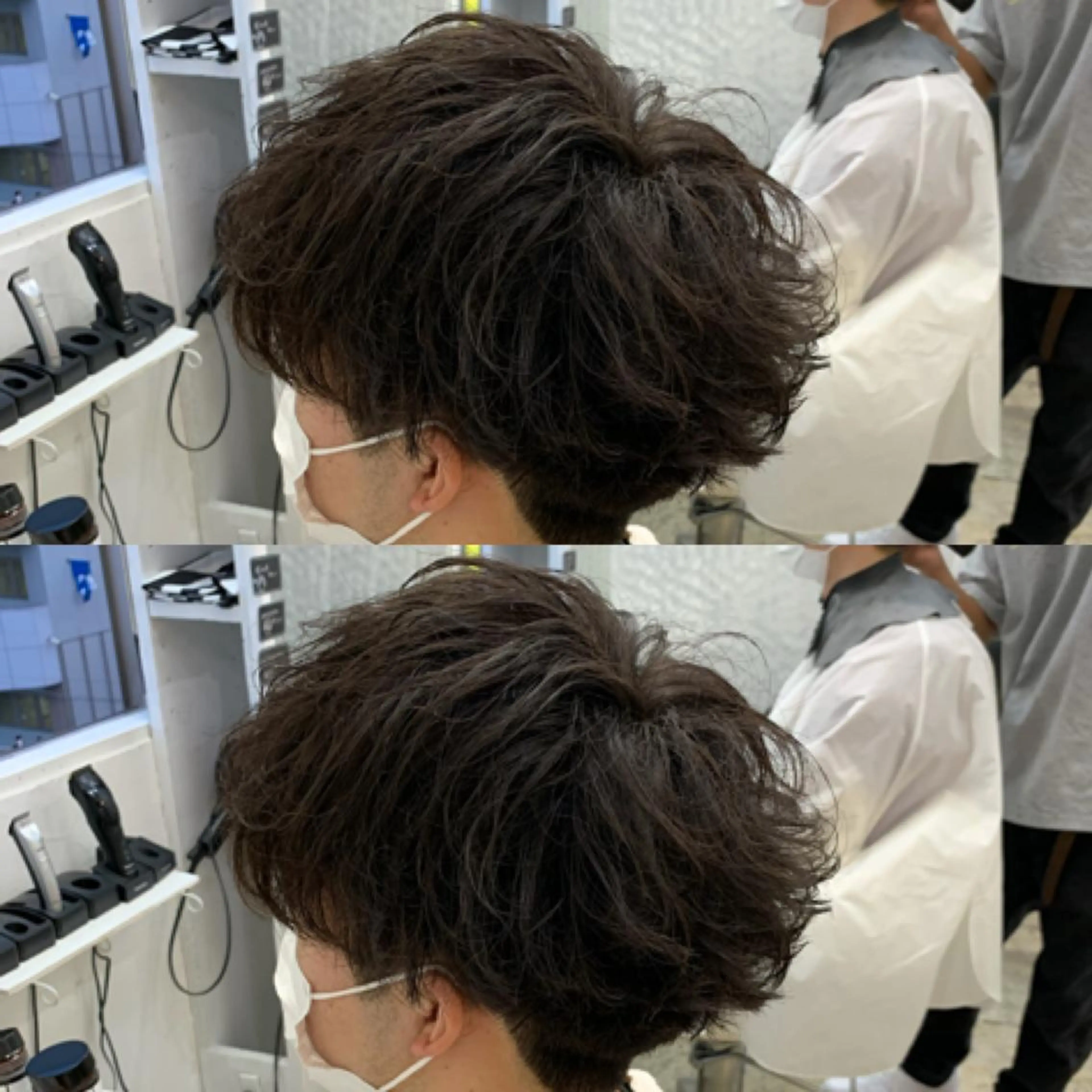 ショート パーマ メンズ メンズパーマ スパイラルパーマ メンズ専門店 店長 小柳 裕夢のヘアスタイル