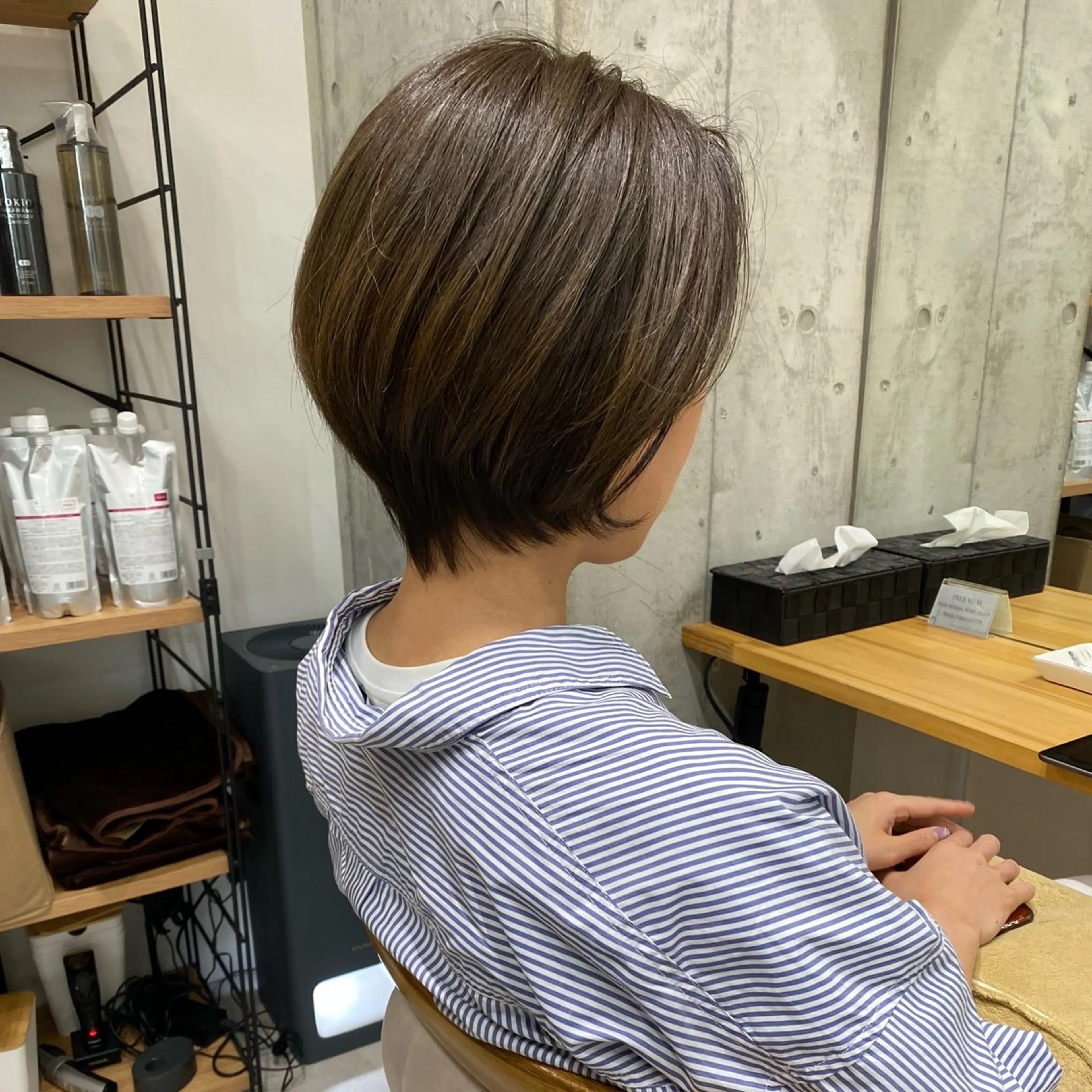 ショート ハイライト 髪質改善 ショートヘア ショート職人 美容師【KENTA】のヘアスタイル