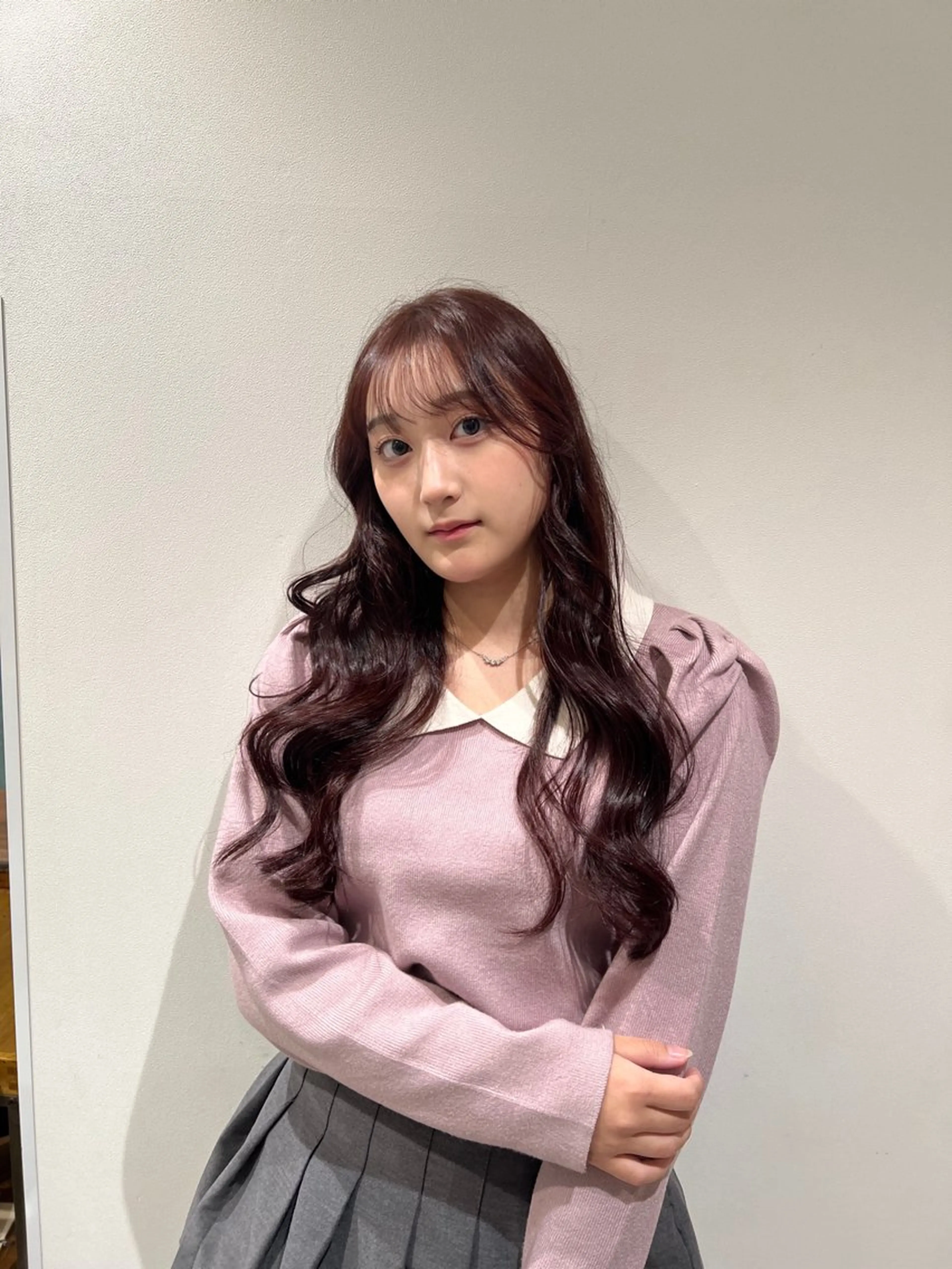 ロング カラー カット ヘアカラー トリートメント 🩷渋谷/韓国/レイ ヤー/透明感Sayaのヘアスタイル