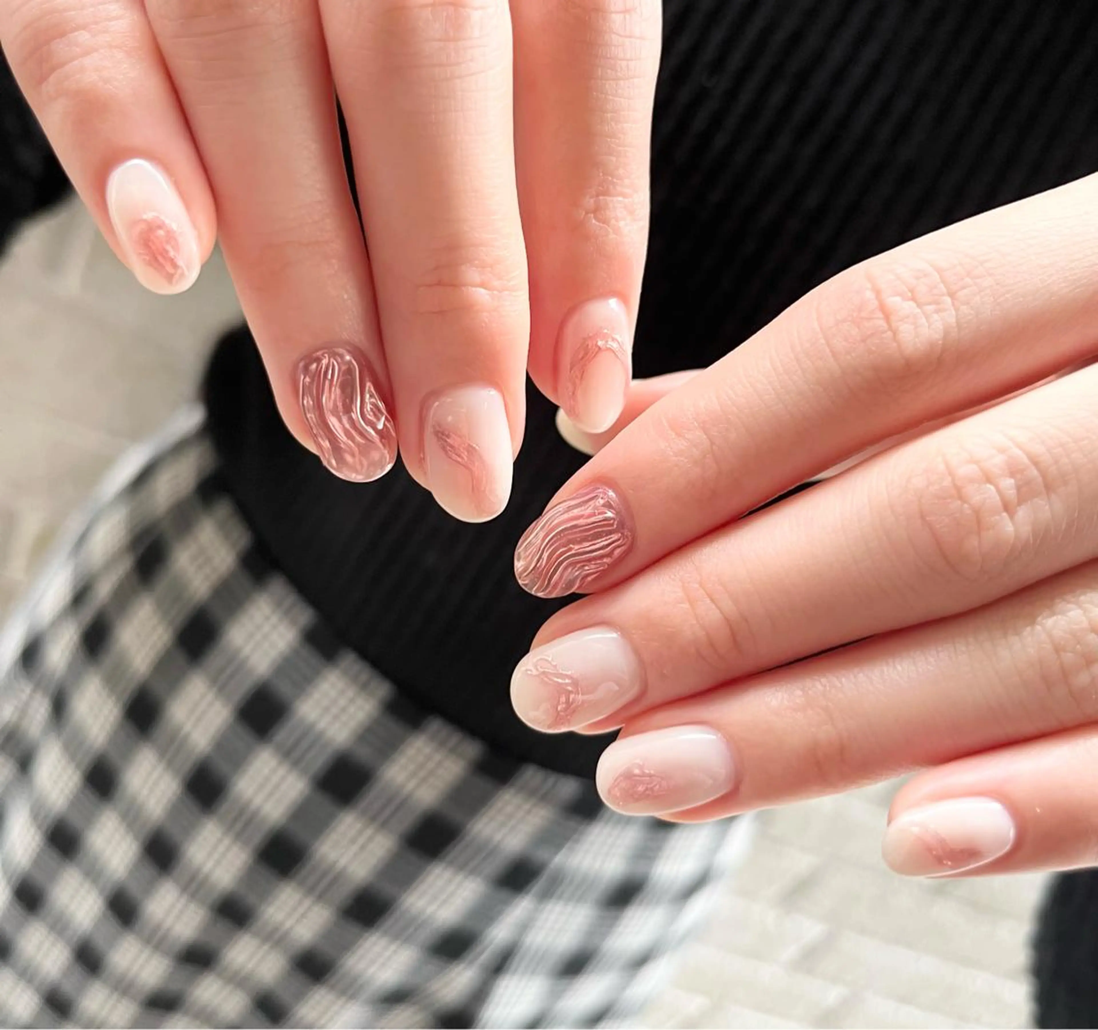 ネイル ニュアンスネイル ハンドネイル わたなべ さやかのネイルデザイン