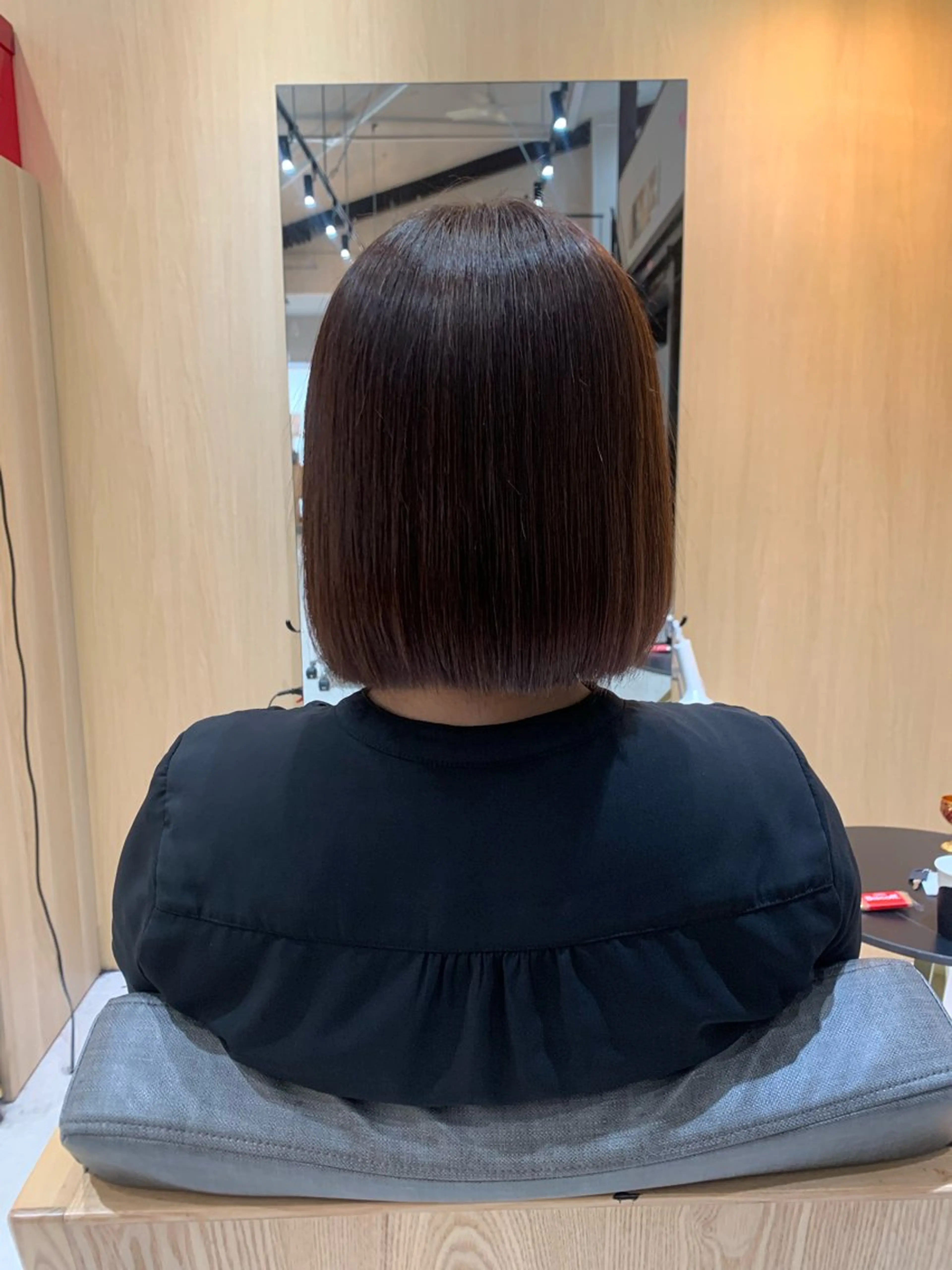 ショート ボブ 縮毛矯正 縮毛矯正 本多 永佳のヘアスタイル