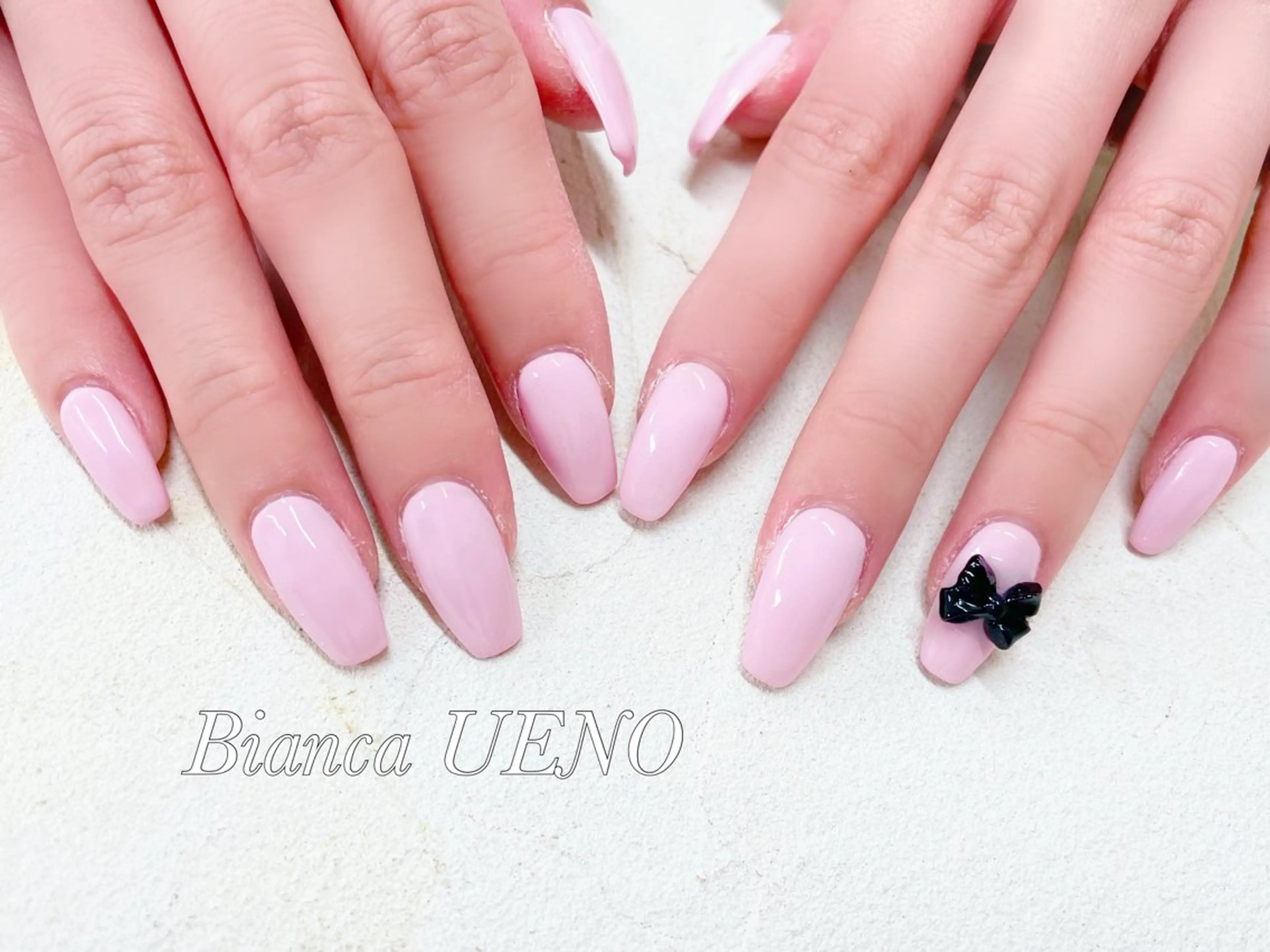 ネイル リボン ビアンカ金町店 中島　せり菜のネイルデザイン