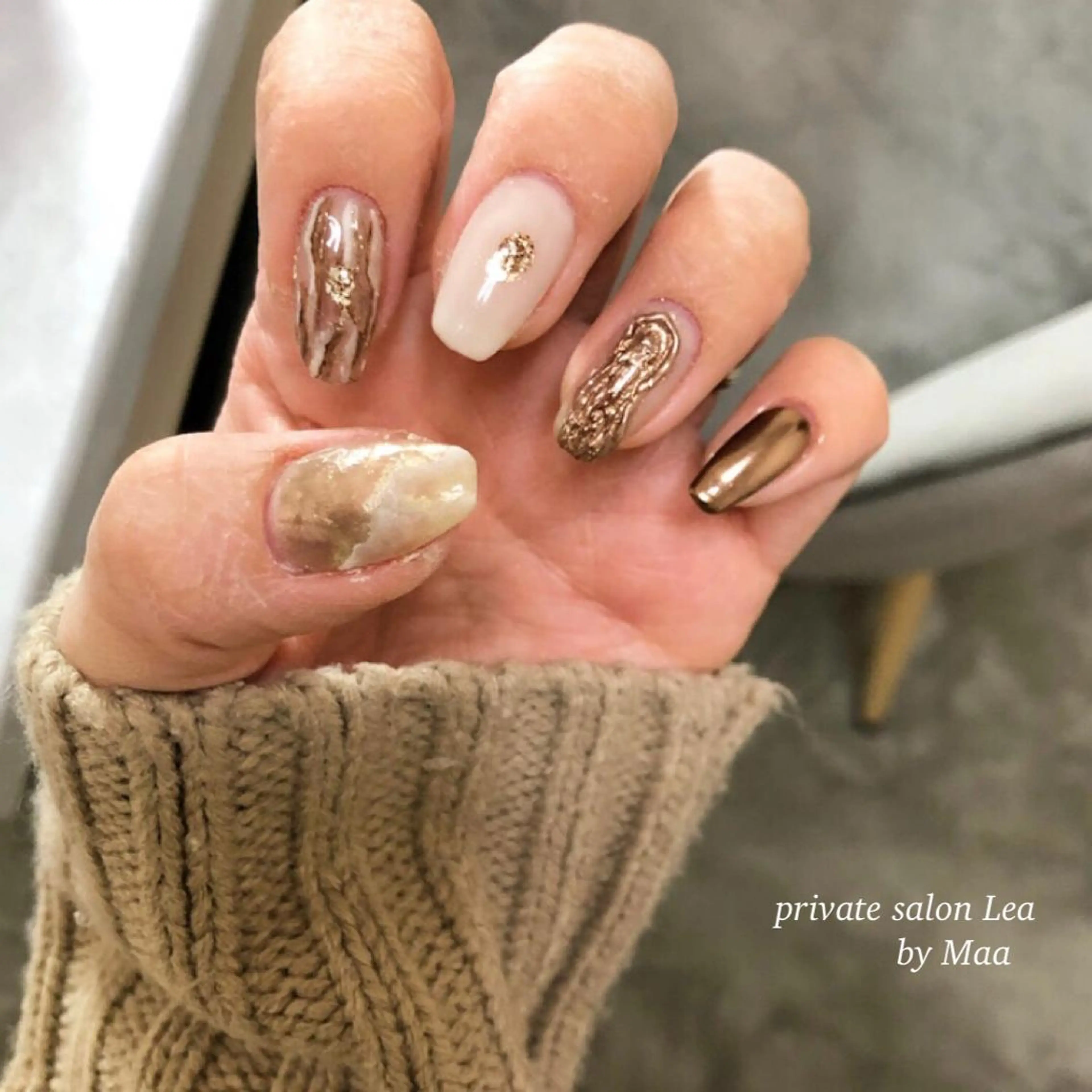ネイル private_ salon.Leaのネイルデザイン