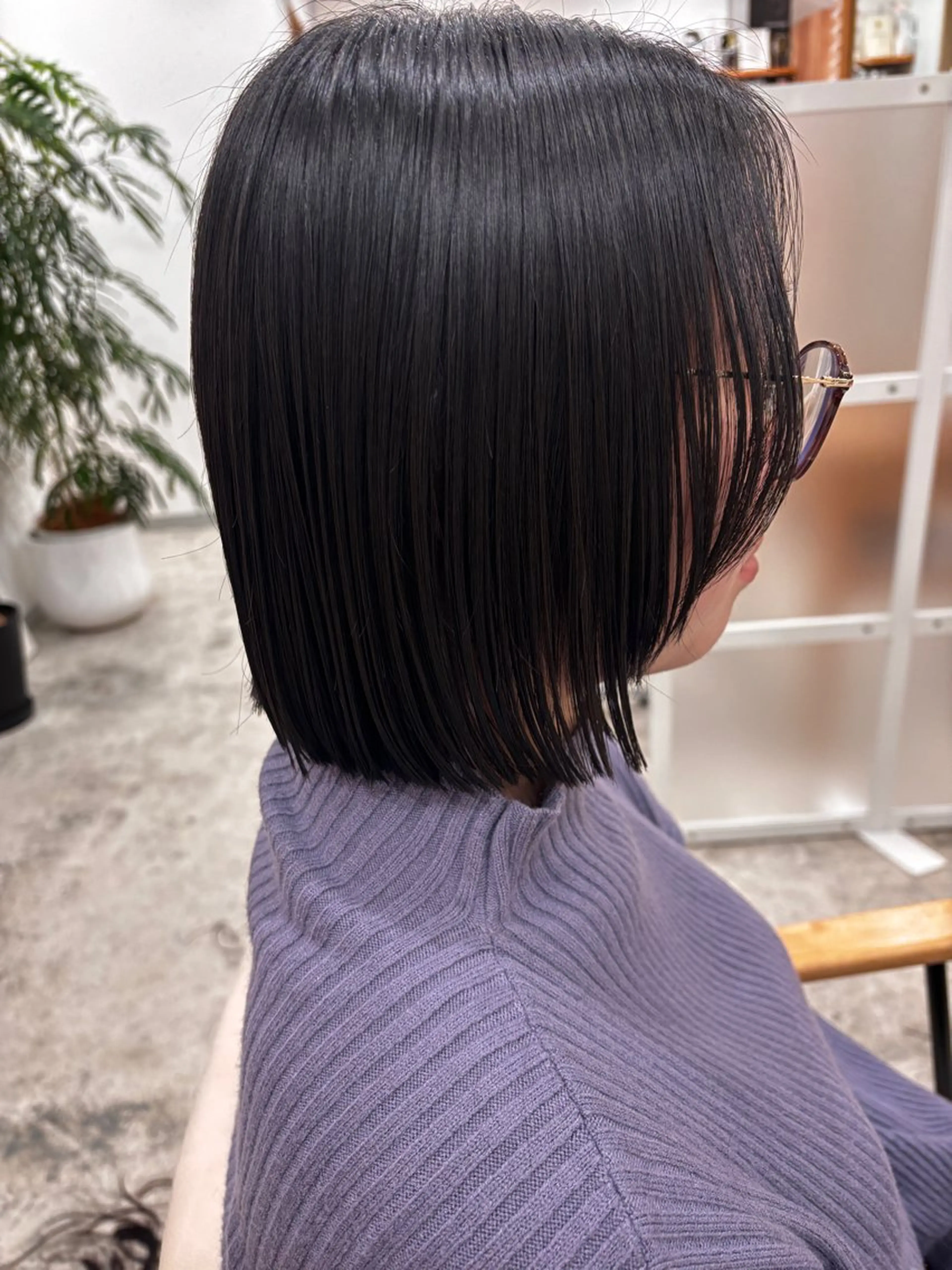 ミディアム 切りっぱなしボブ ボブ 菅谷 琉月のヘアスタイル