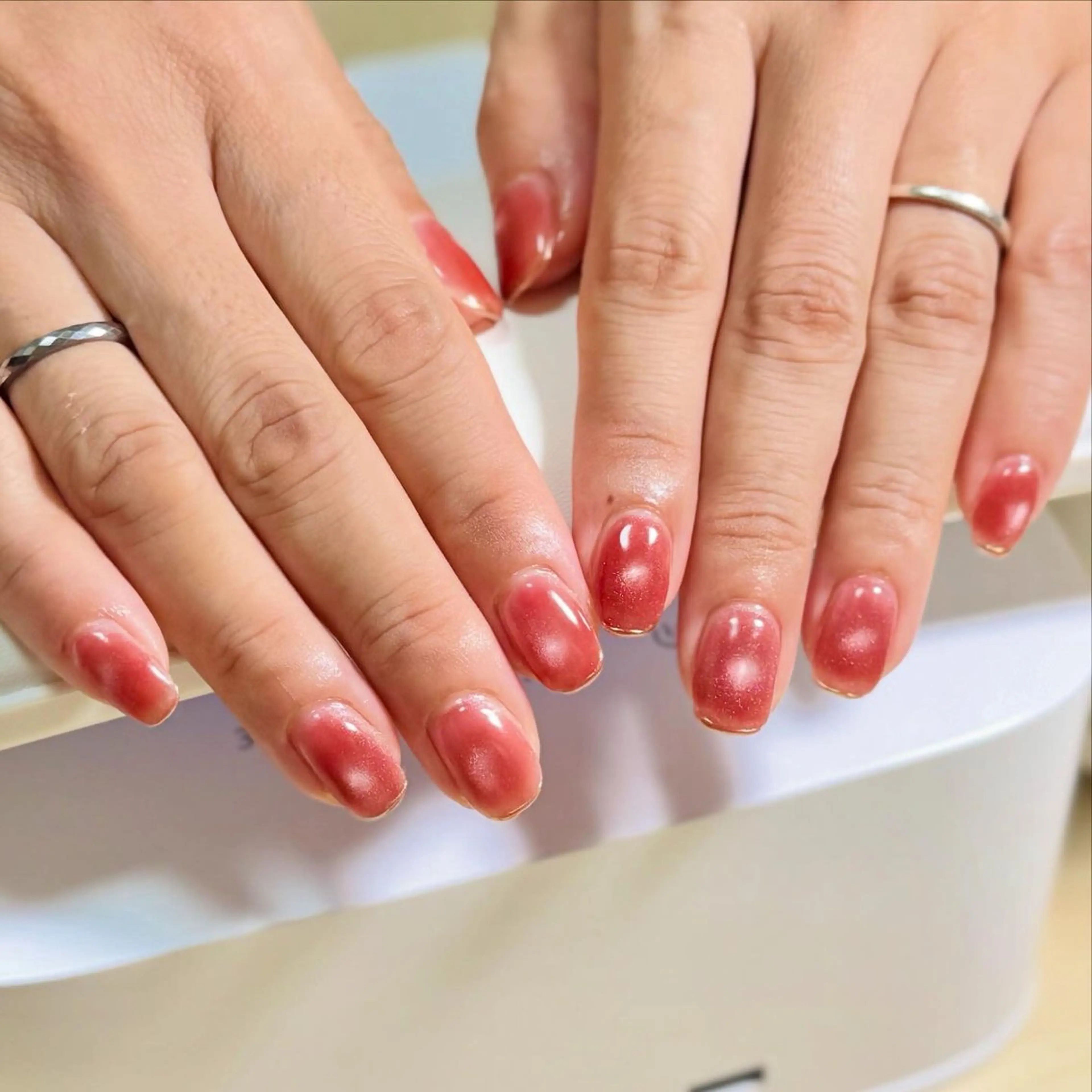 ネイル フレンチネイル ゴールド マグネットネイル ハンドネイル Coco Nailのネイルデザイン