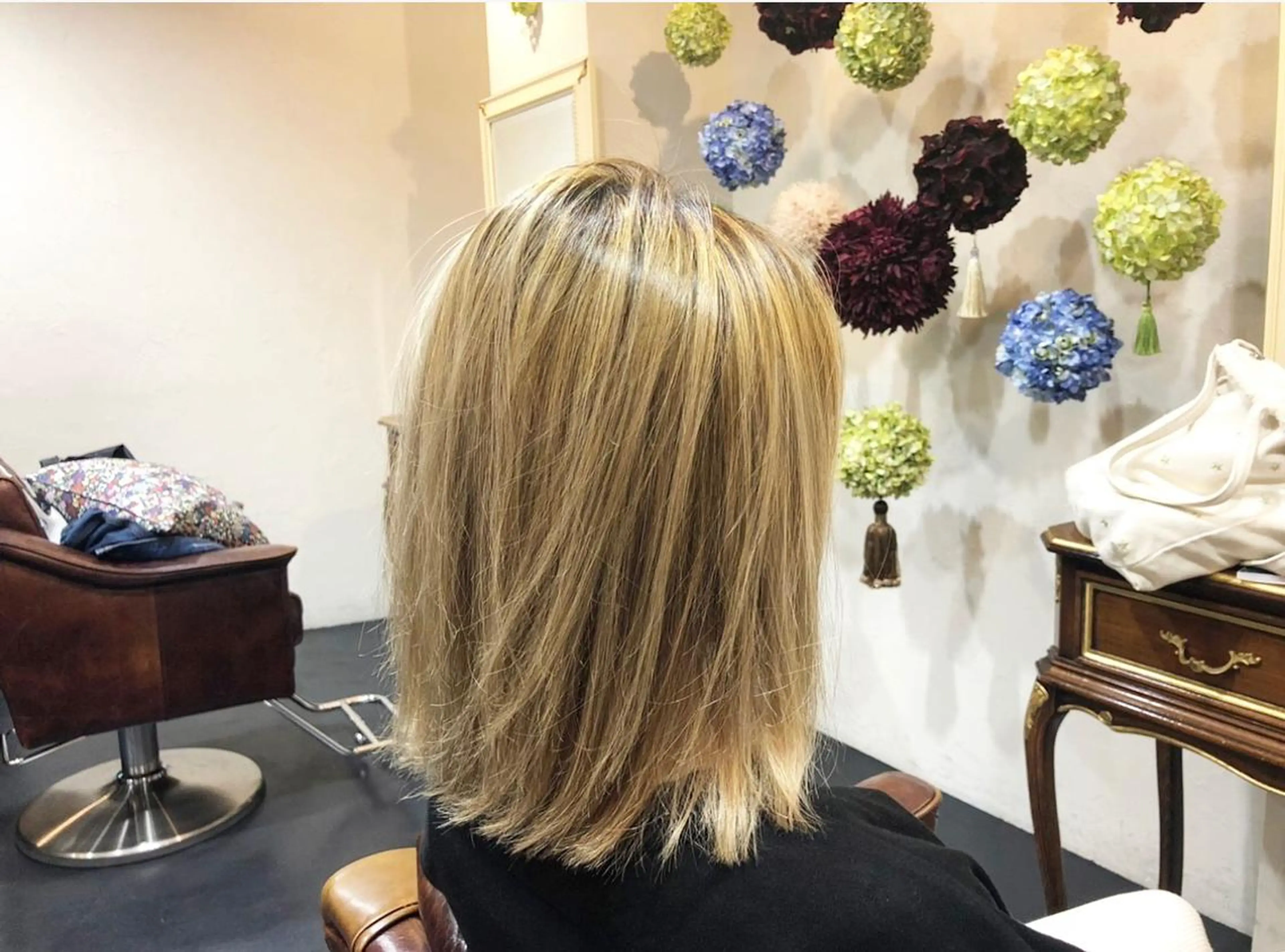 ミディアム カラー くすもと かいとのヘアスタイル