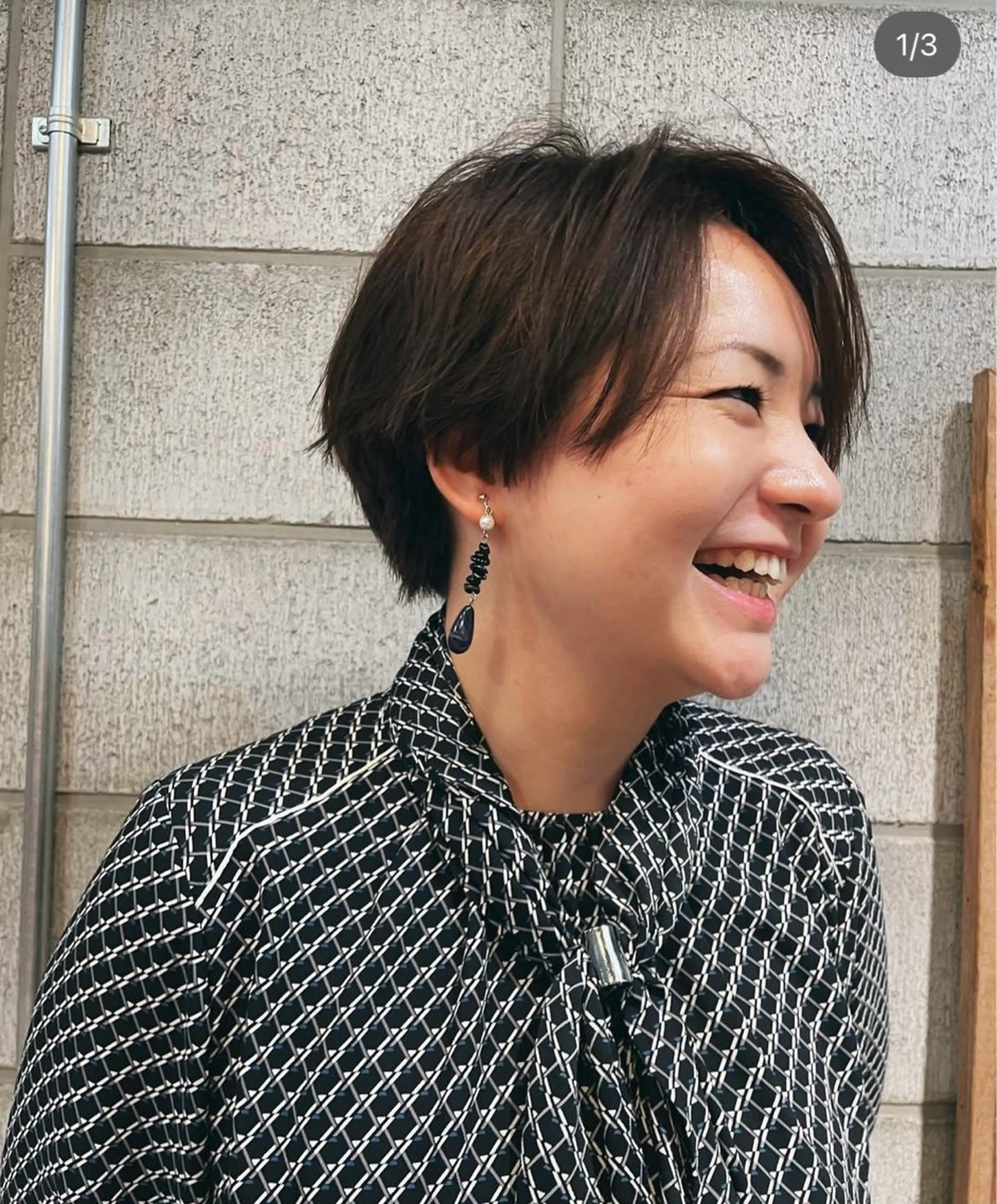 ショート カラー カット ヘアカラー ショートウルフくせ毛 お任せくださいのヘアスタイル